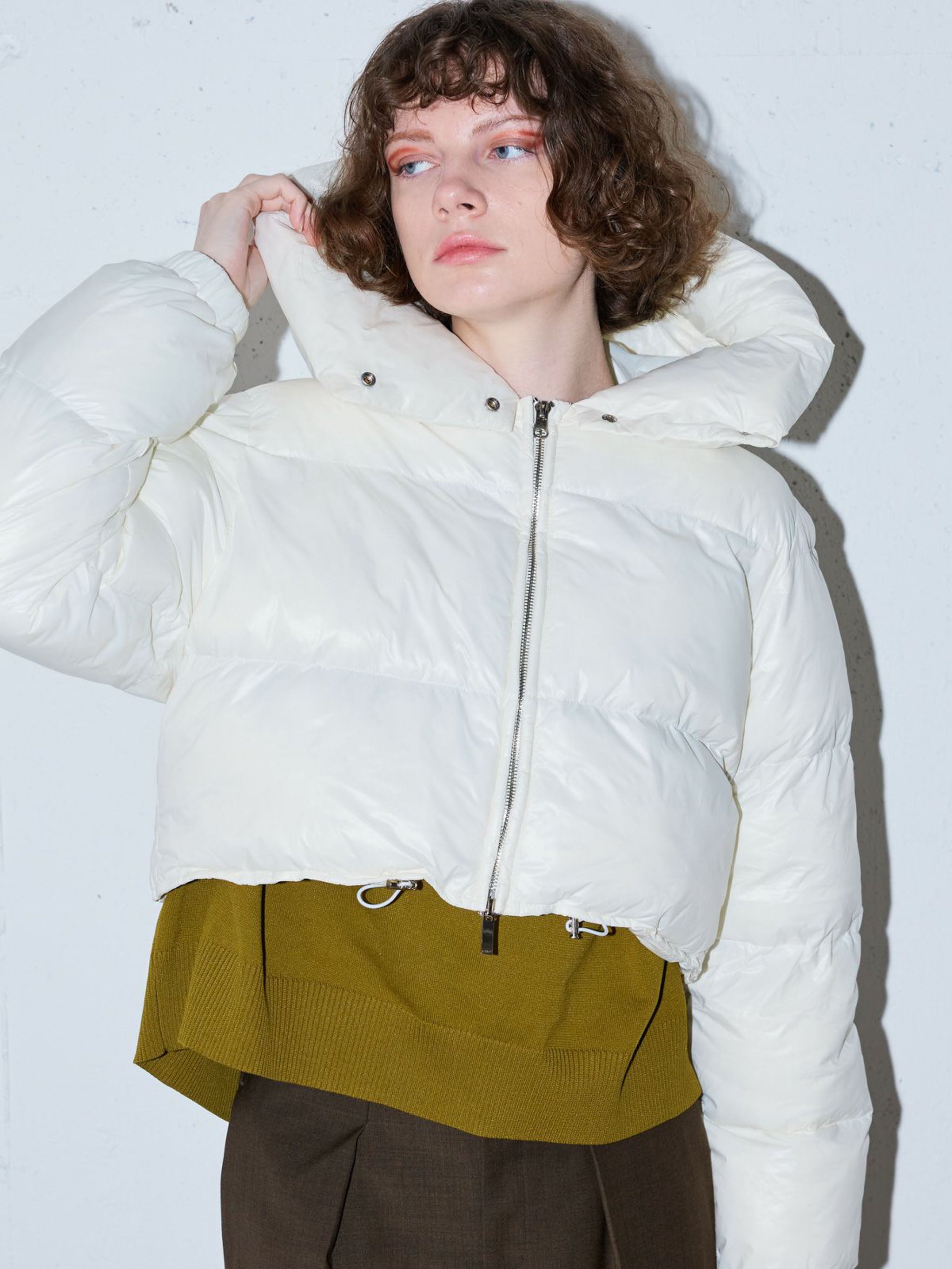 フーデッドパディングブルゾン(3-1228)