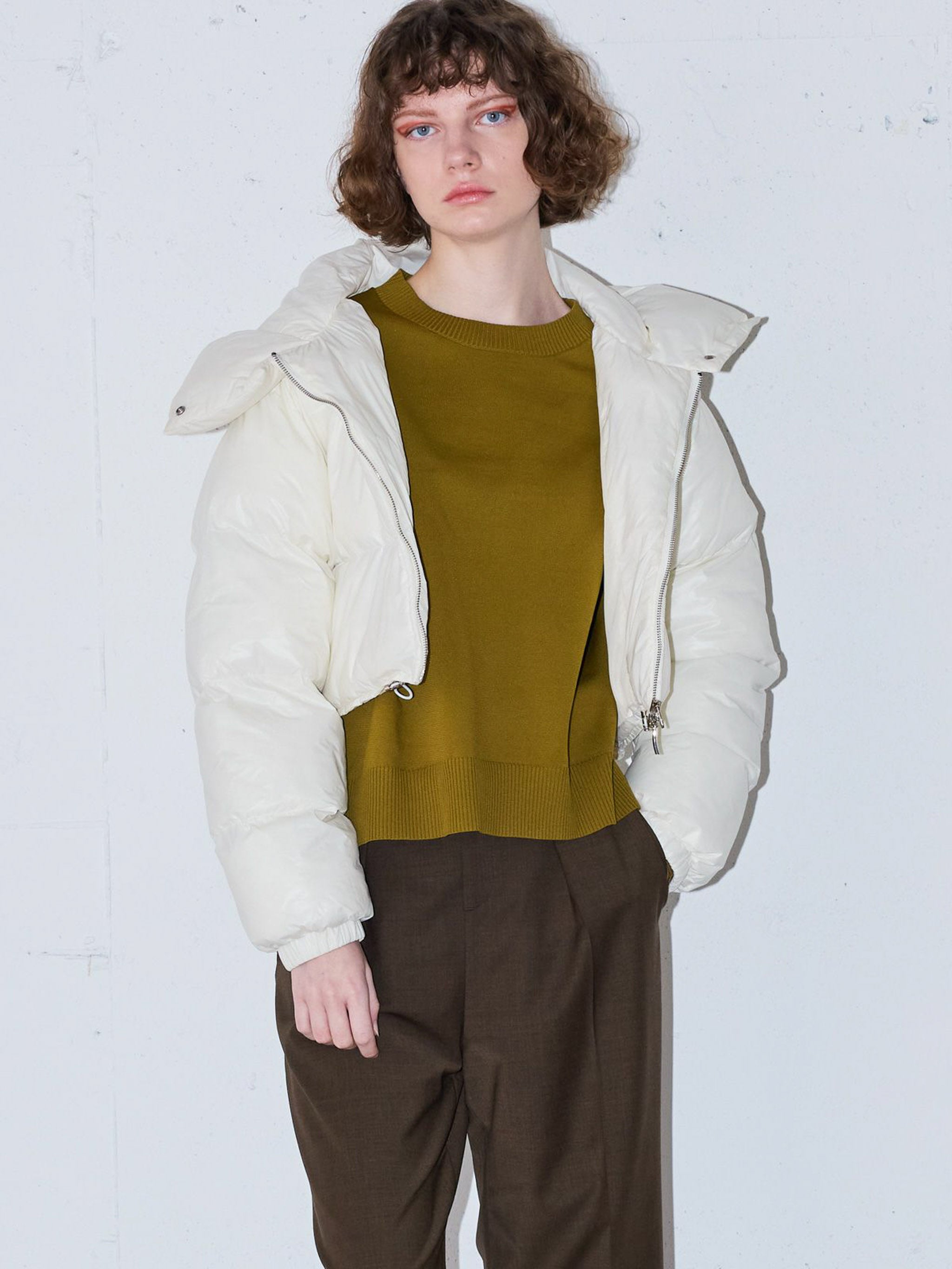 フーデッドパディングブルゾン(3-1228)