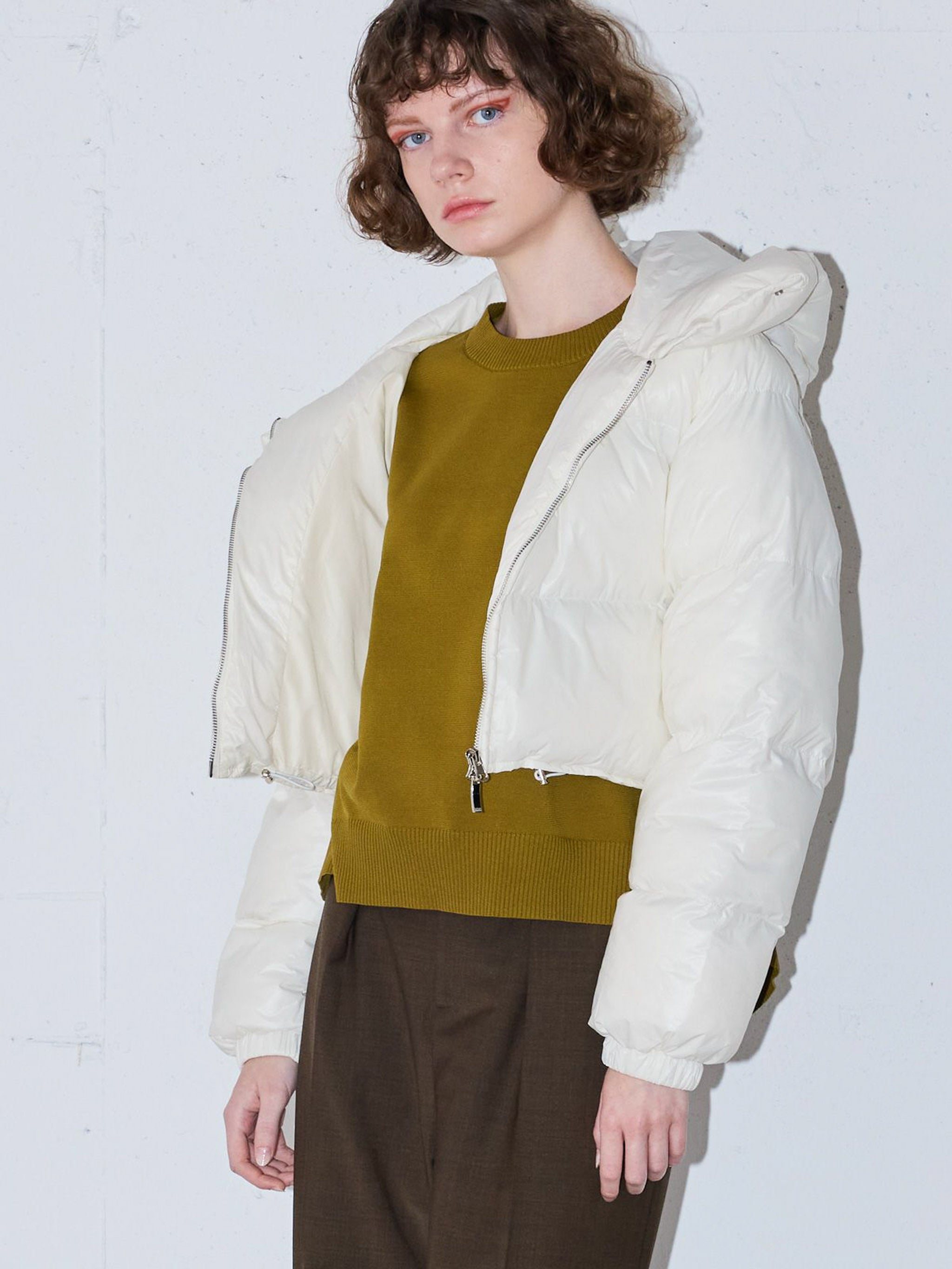 フーデッドパディングブルゾン(3-1228)