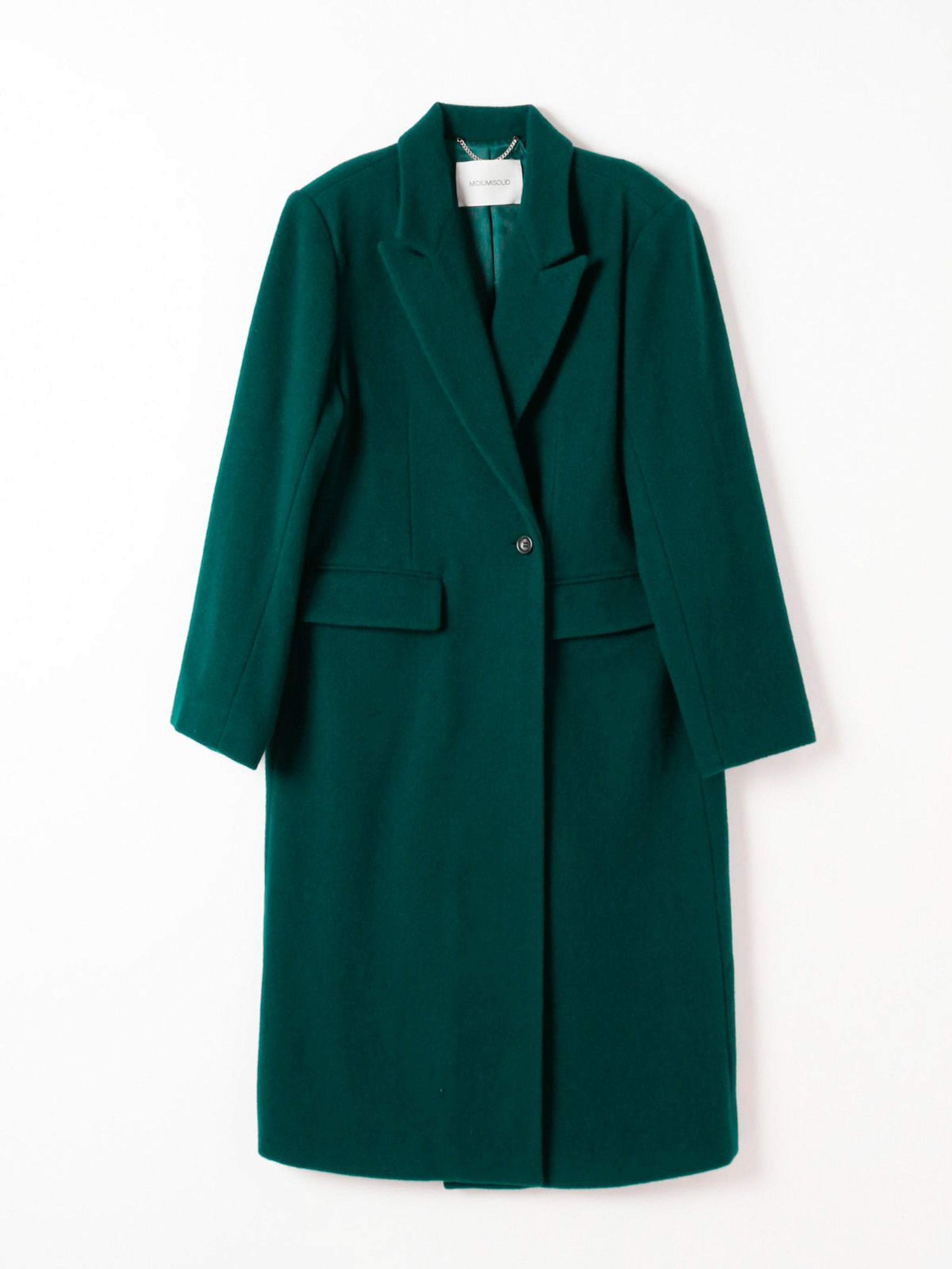 ピークドラペルロングコート(3-1146)