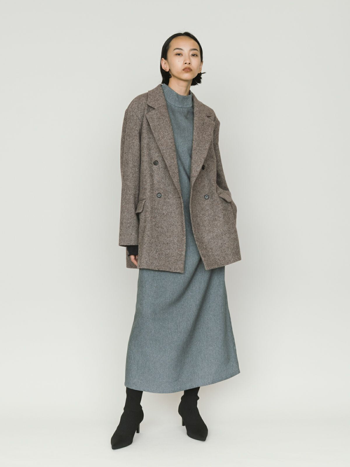 double breasted tweed jacket