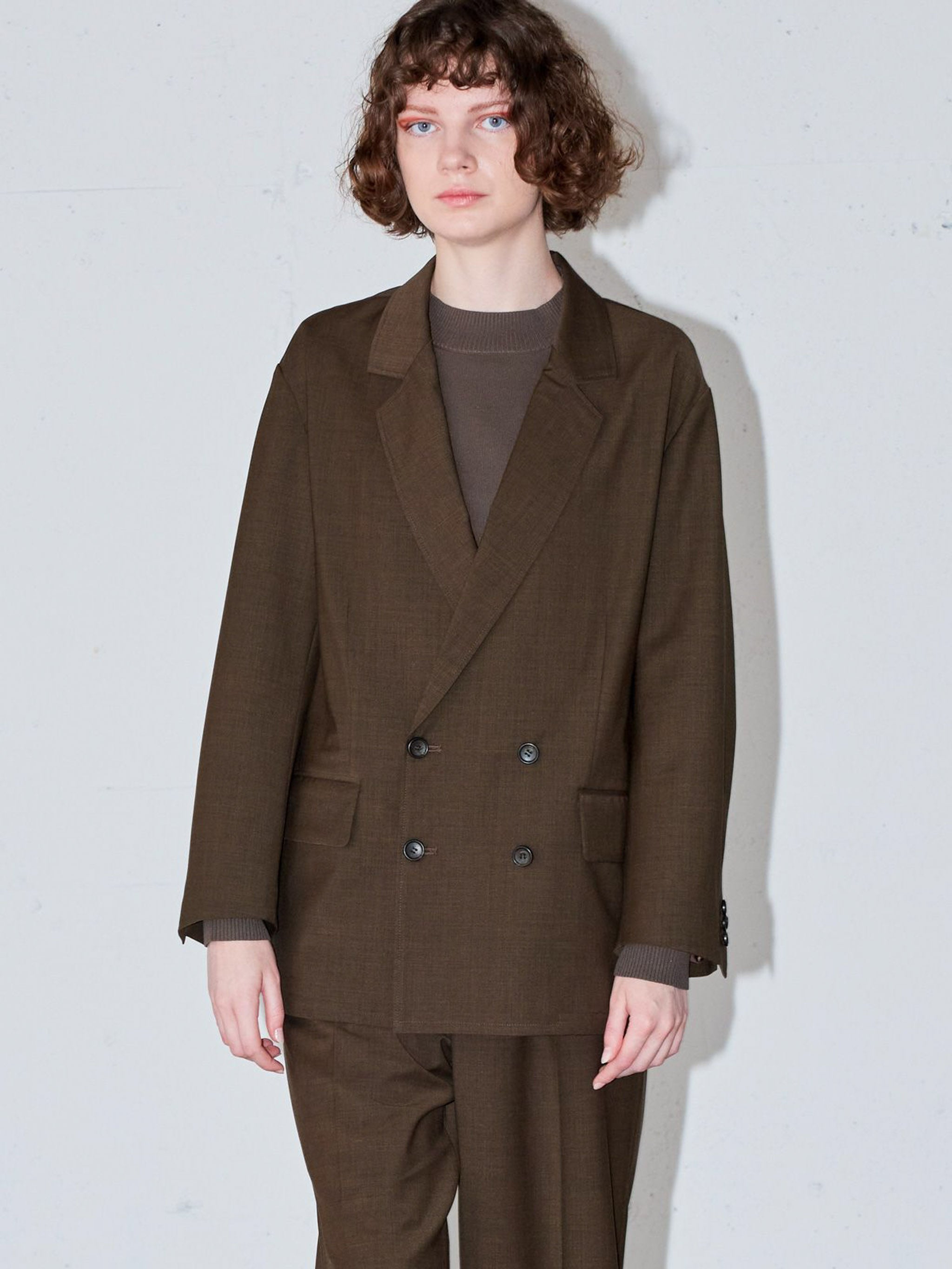 tailored double-breasted jacket (3-1156)