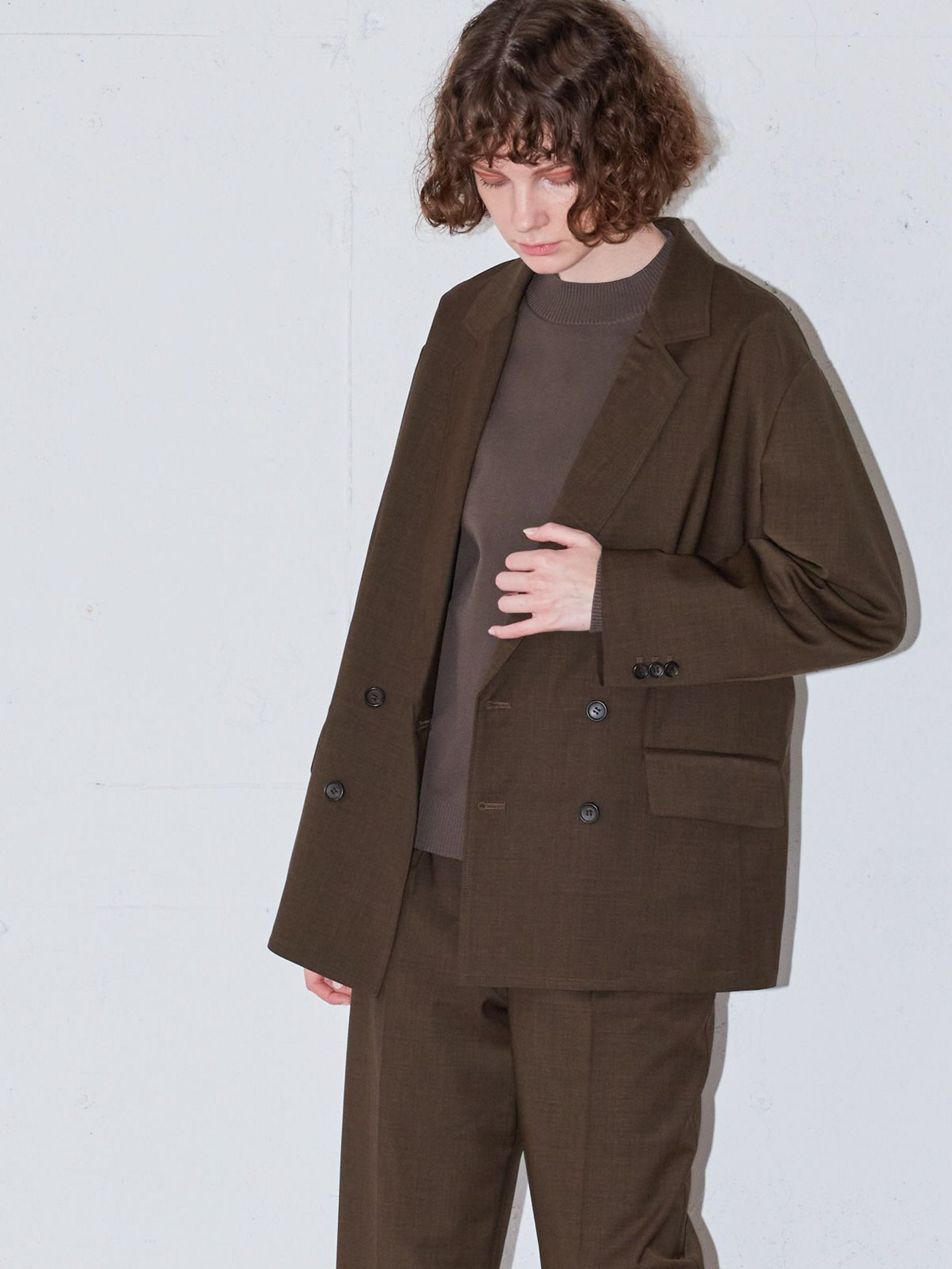 テーラードダブルブレストジャケット(3-1156)