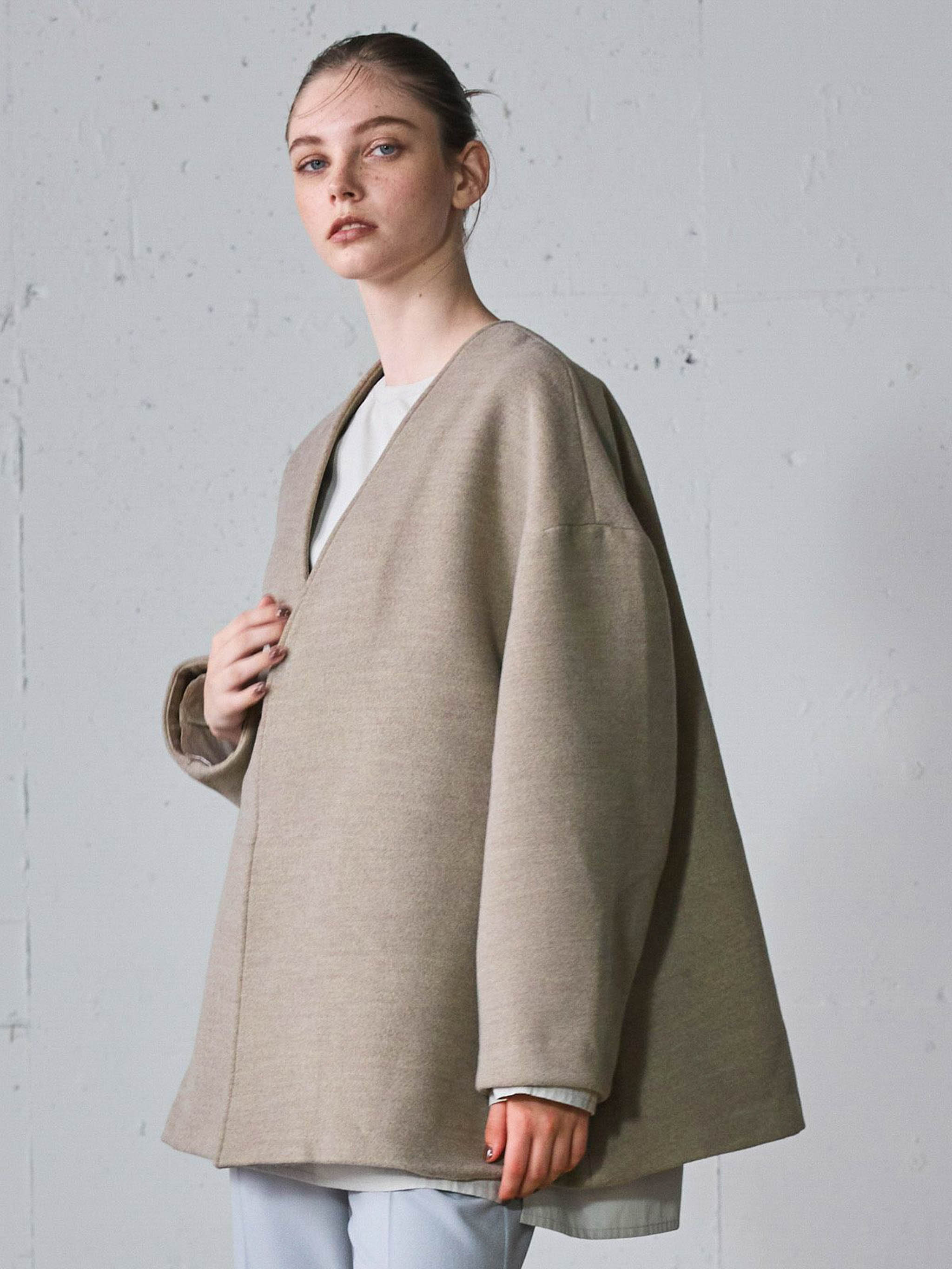 カーディガンライクコート