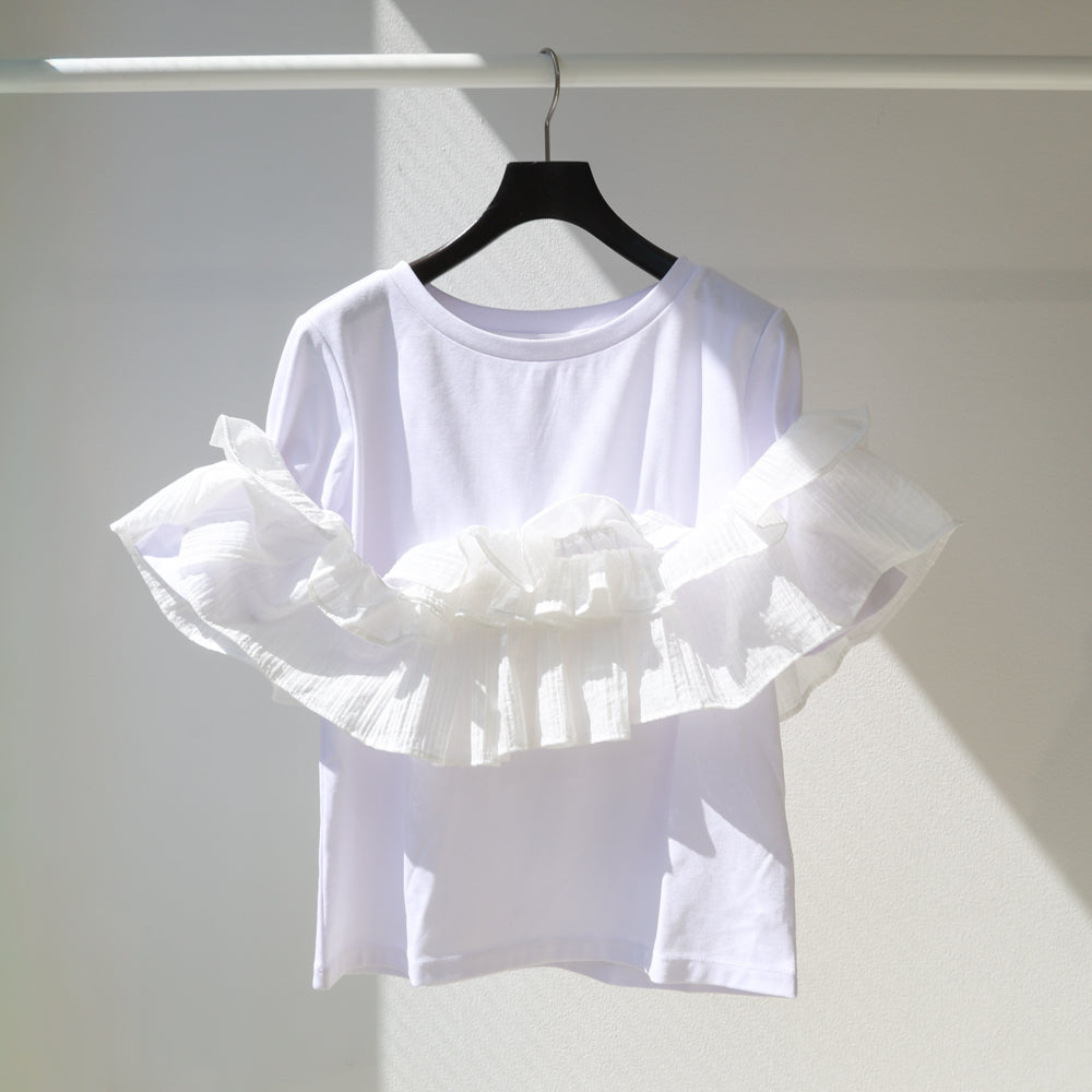 new item : shift frill T shirt