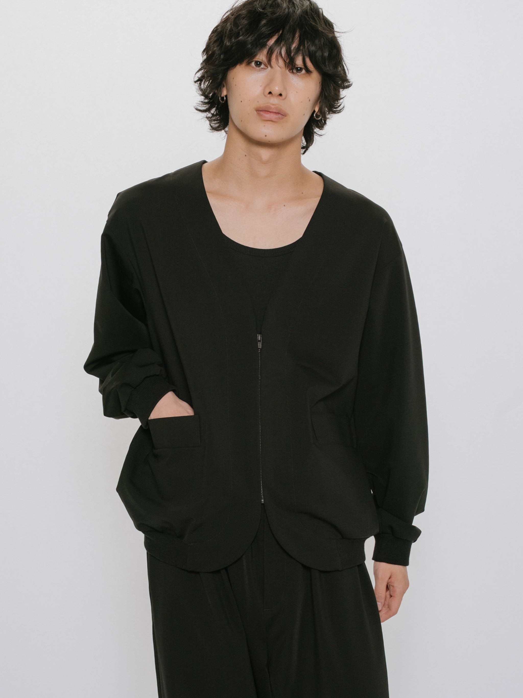 compression zip cardigan