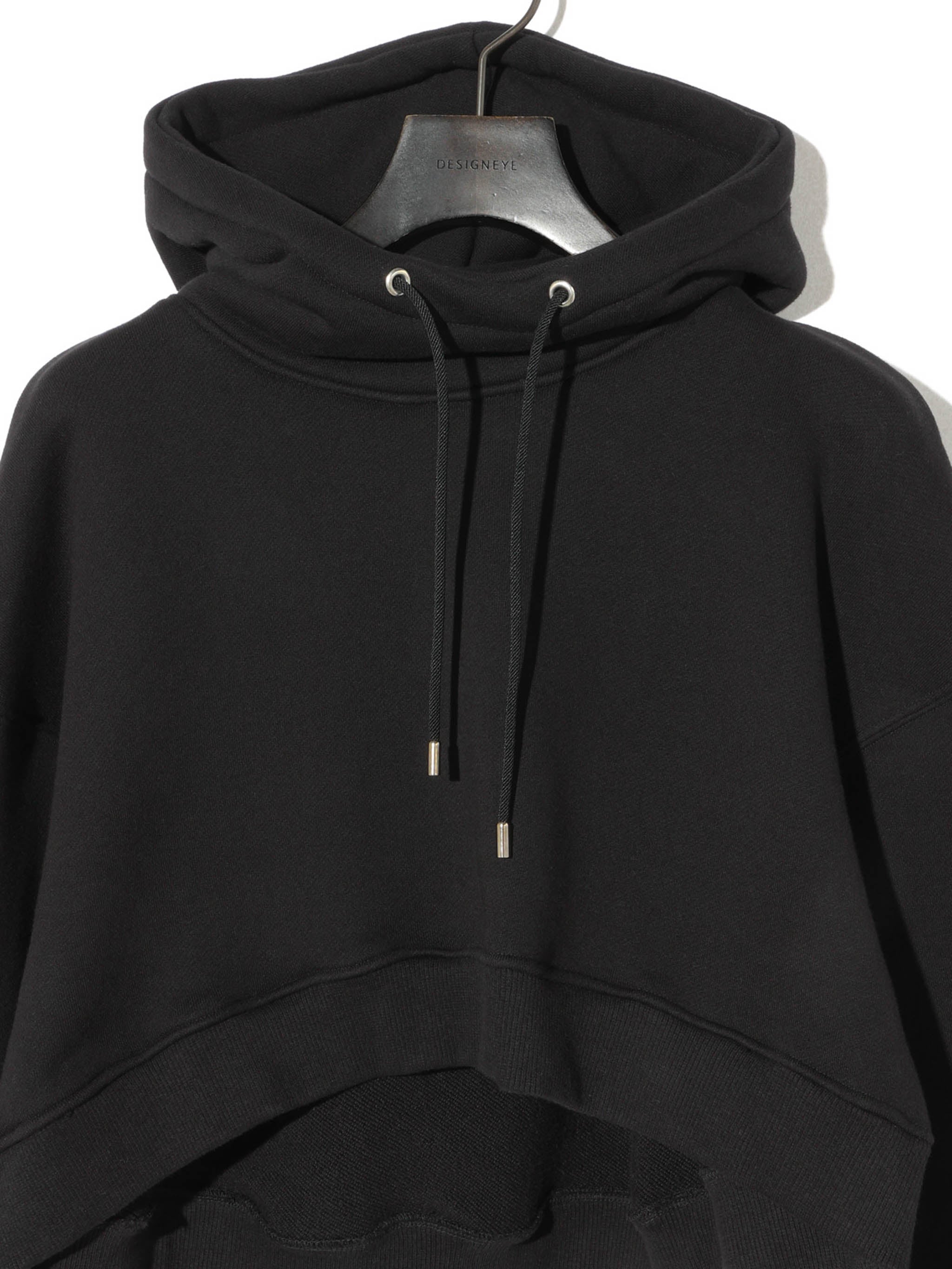 hooded short pullover