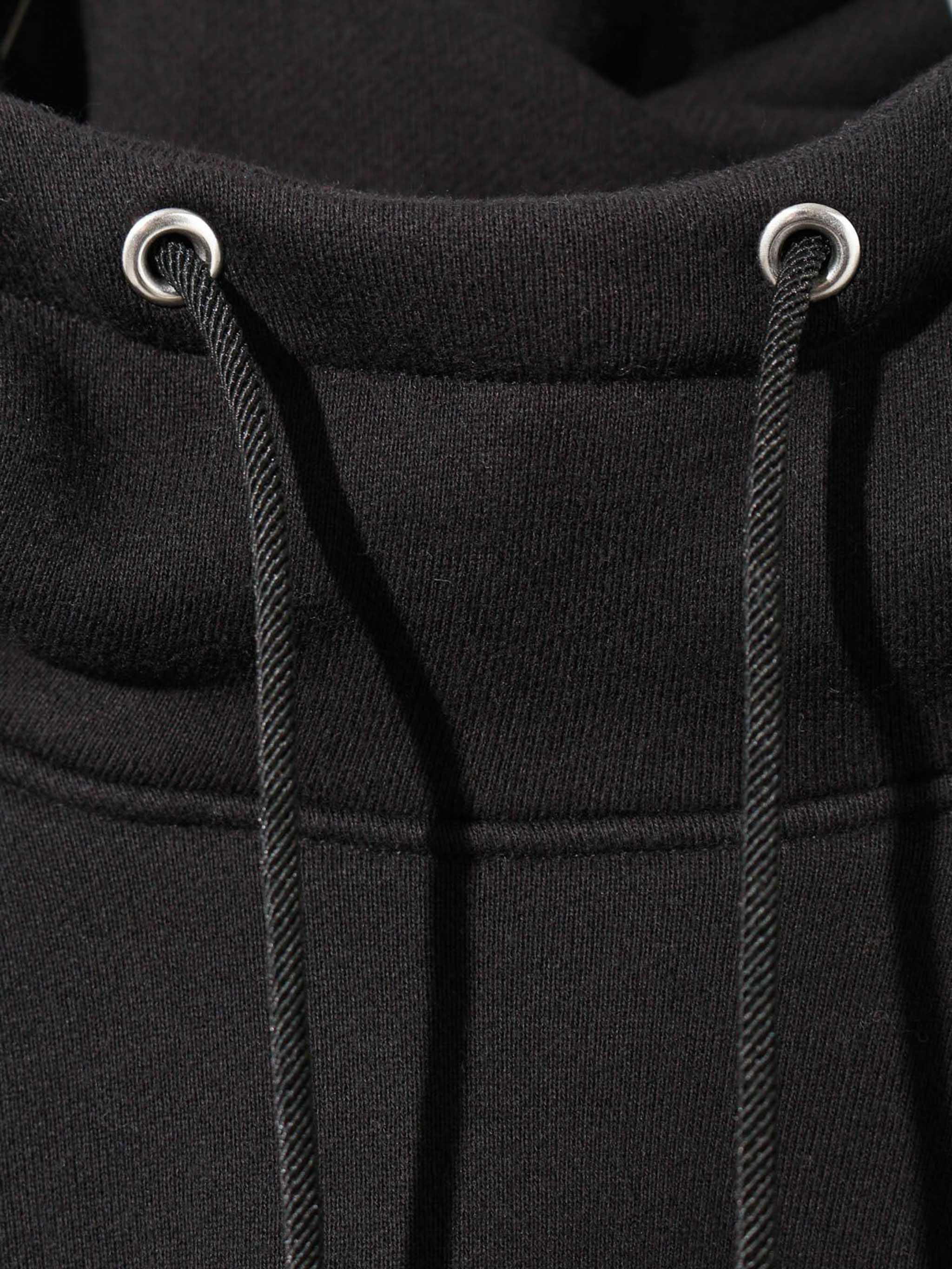 hooded short pullover