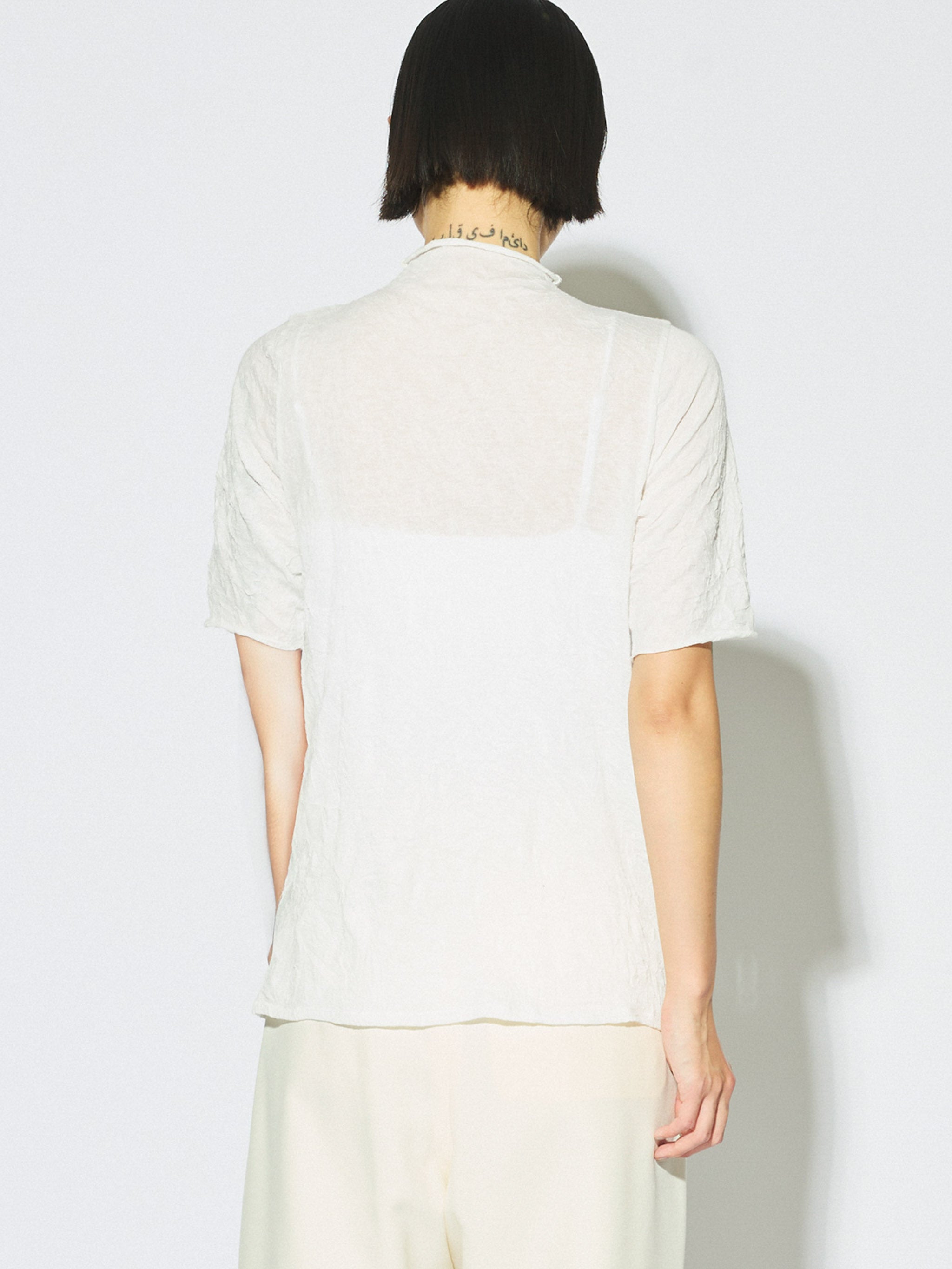 sheer high neck sleeve inner