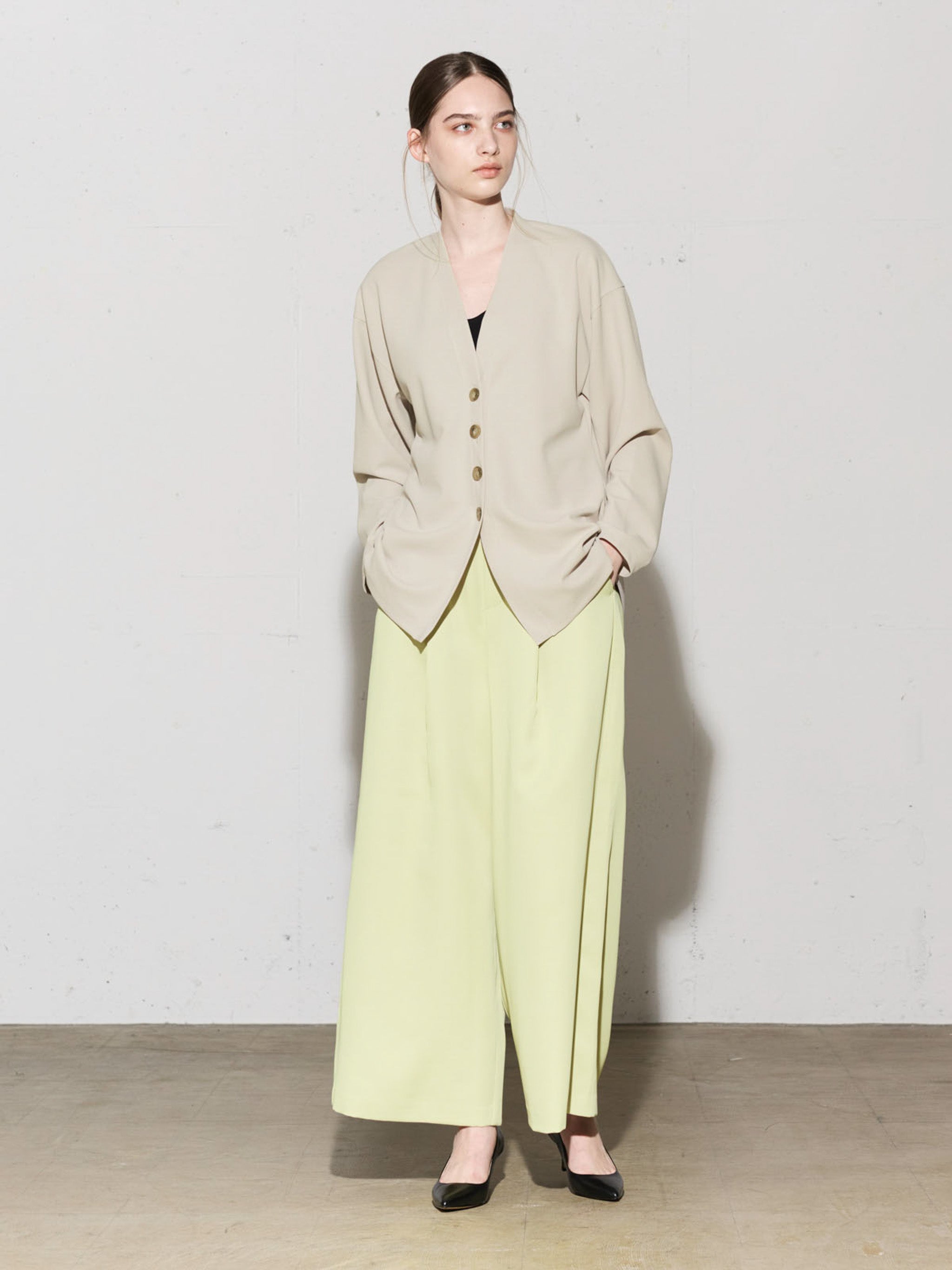 shaped design cardigan