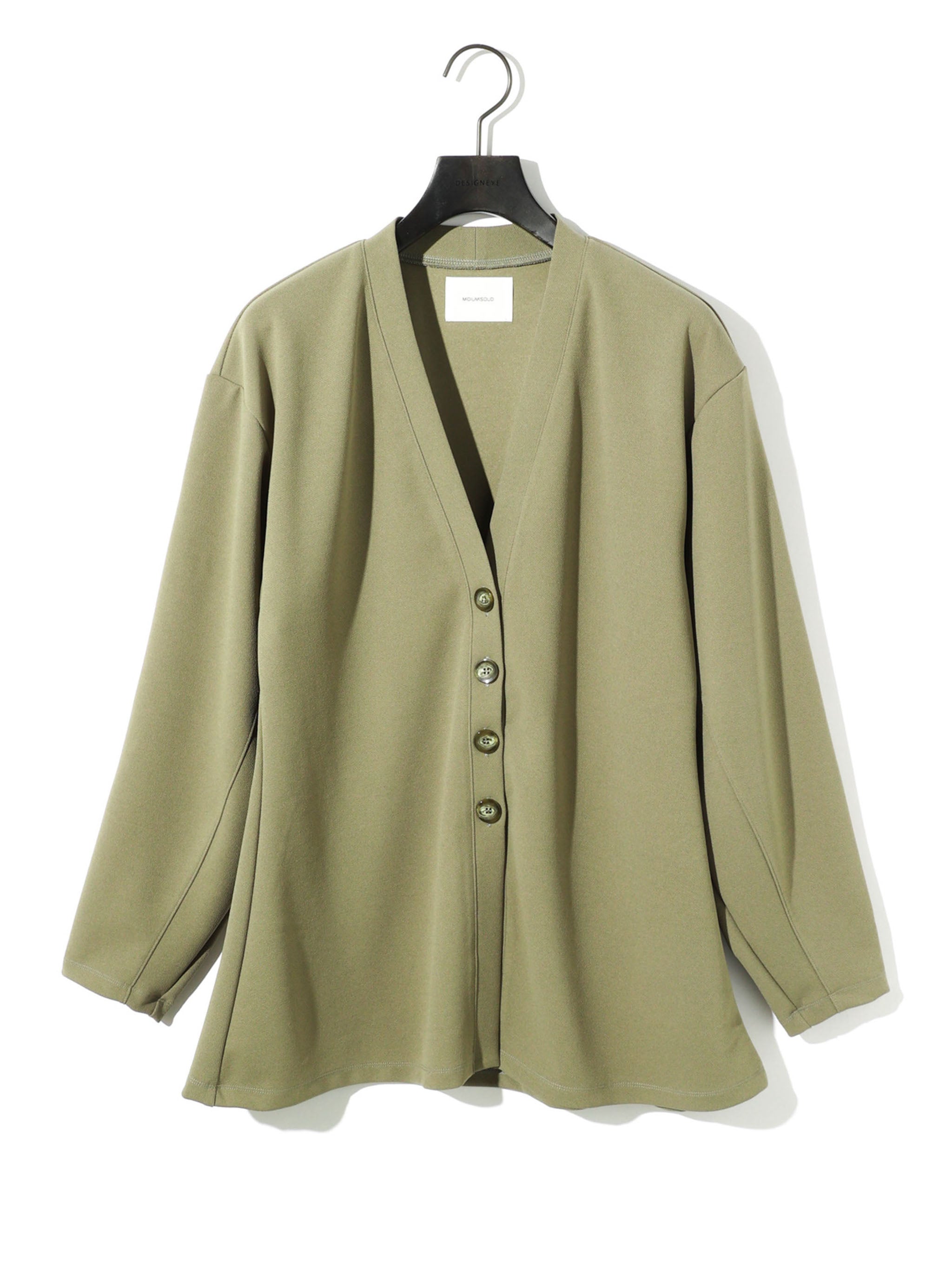 shaped design cardigan