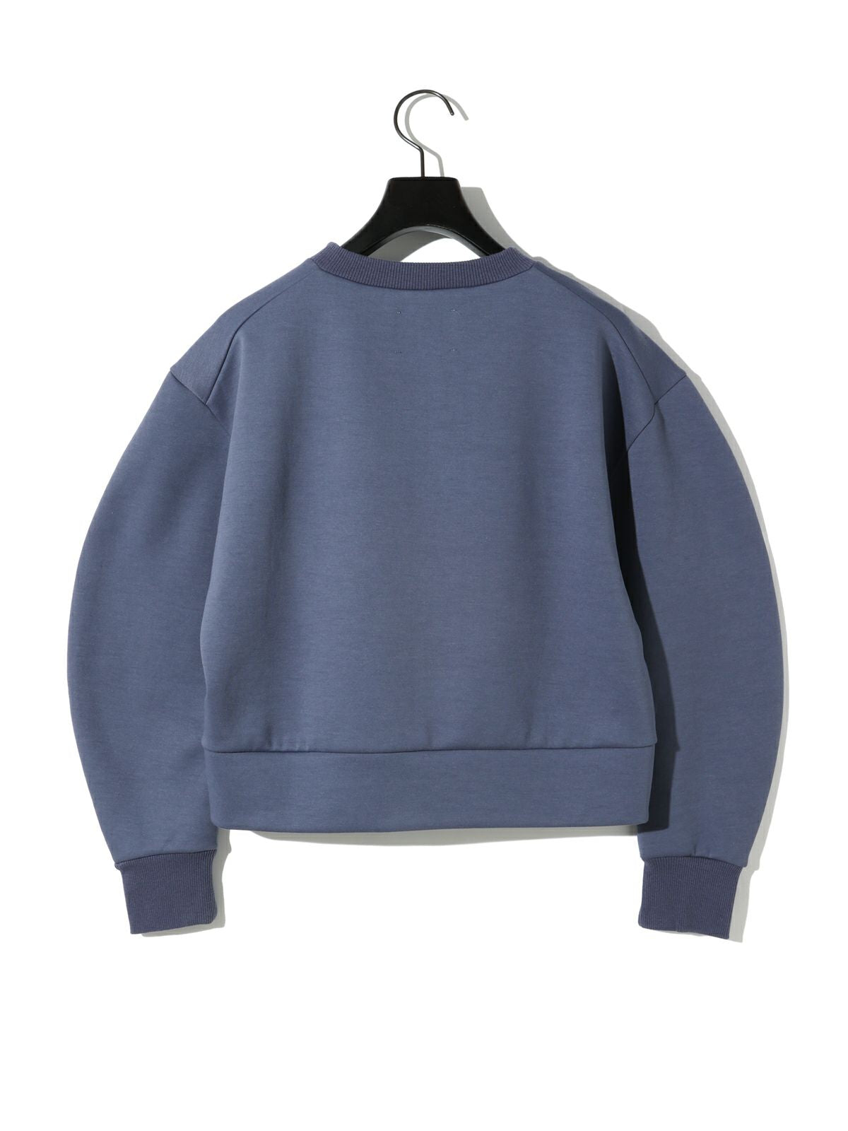 curve sleeve double-knit pullover