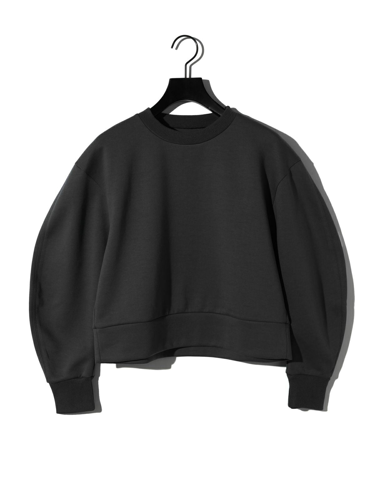 curve sleeve double-knit pullover