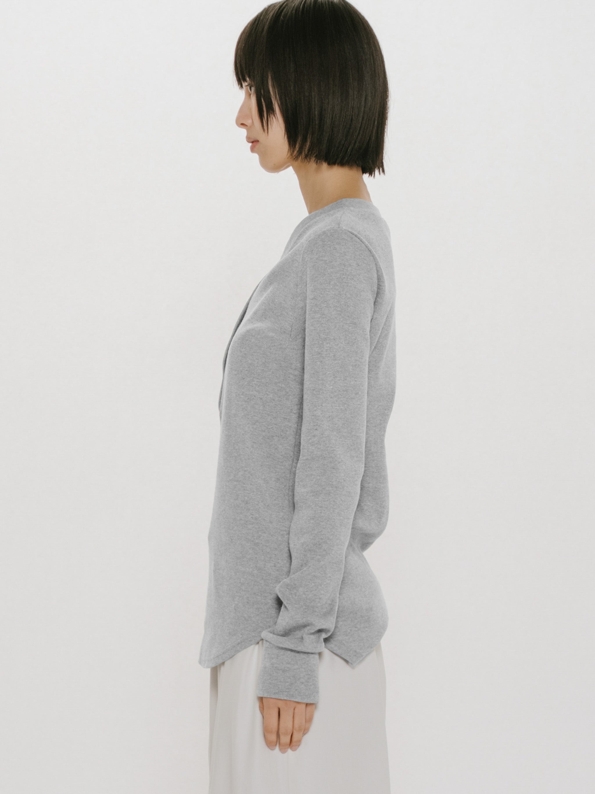 rib henley neck P/O