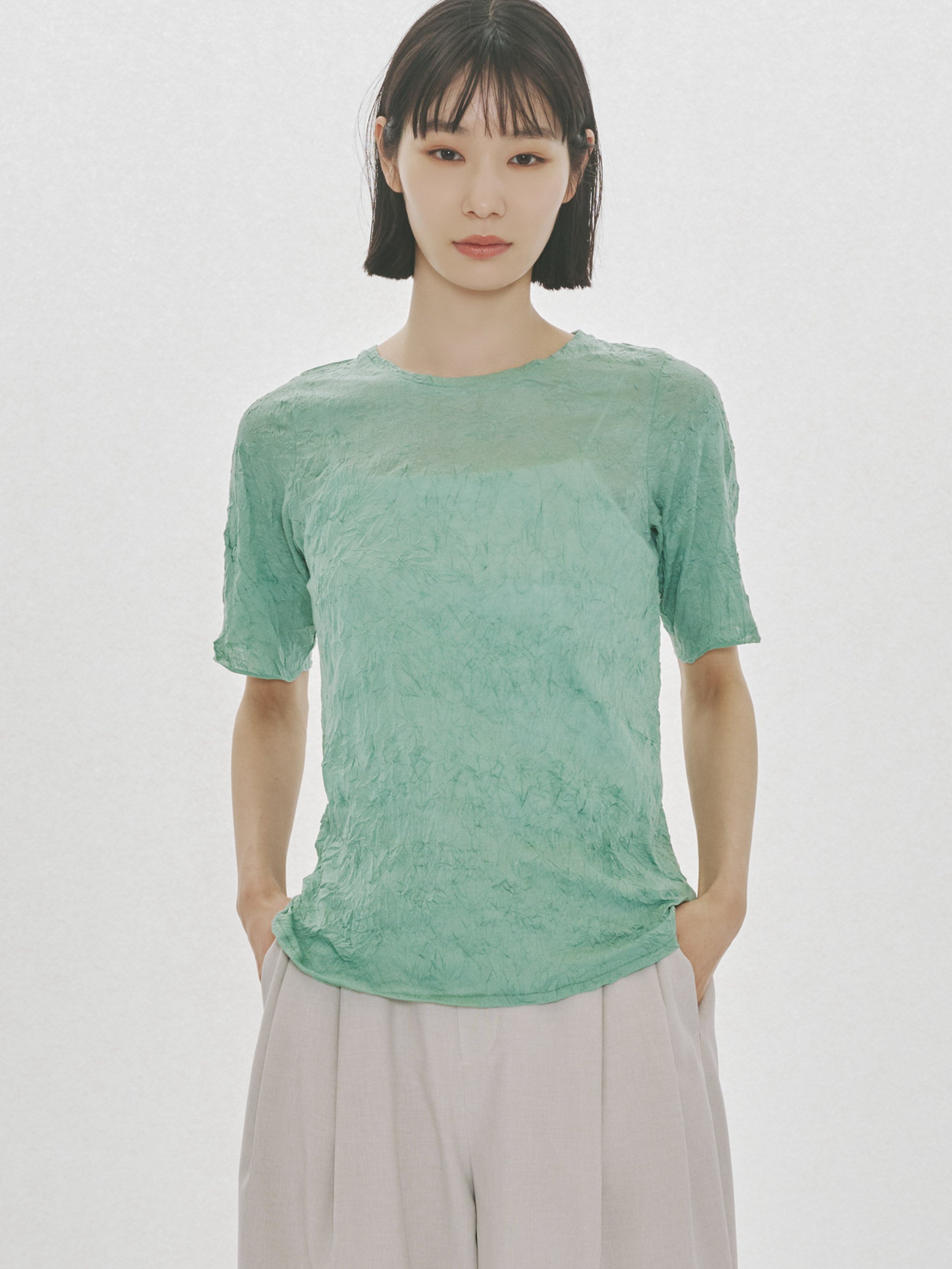 HALF SLEEVE TOPS｜ハーフスリーブトップス｜MIDIUMISOLID