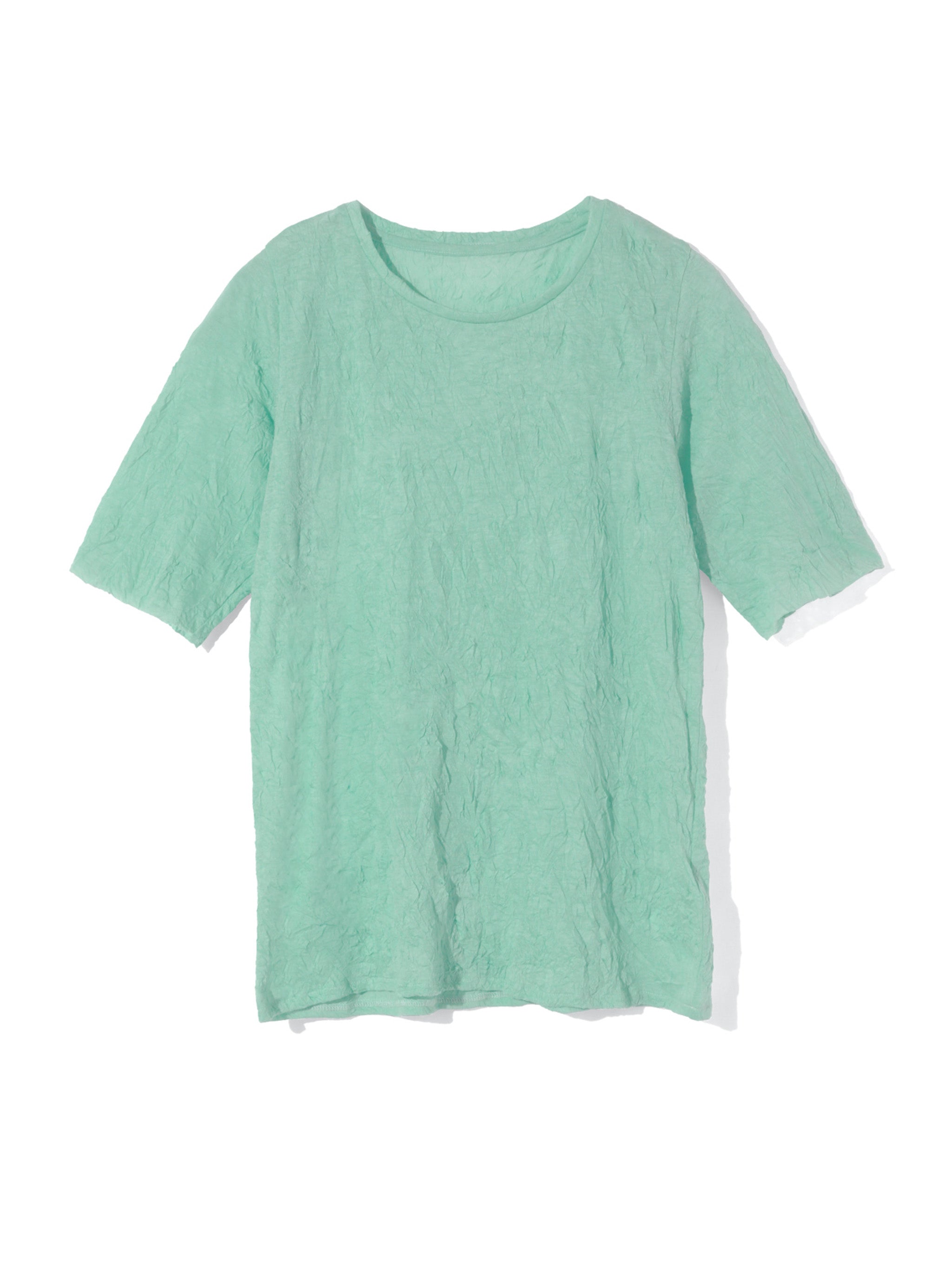 see-through crew neck half slv inner
