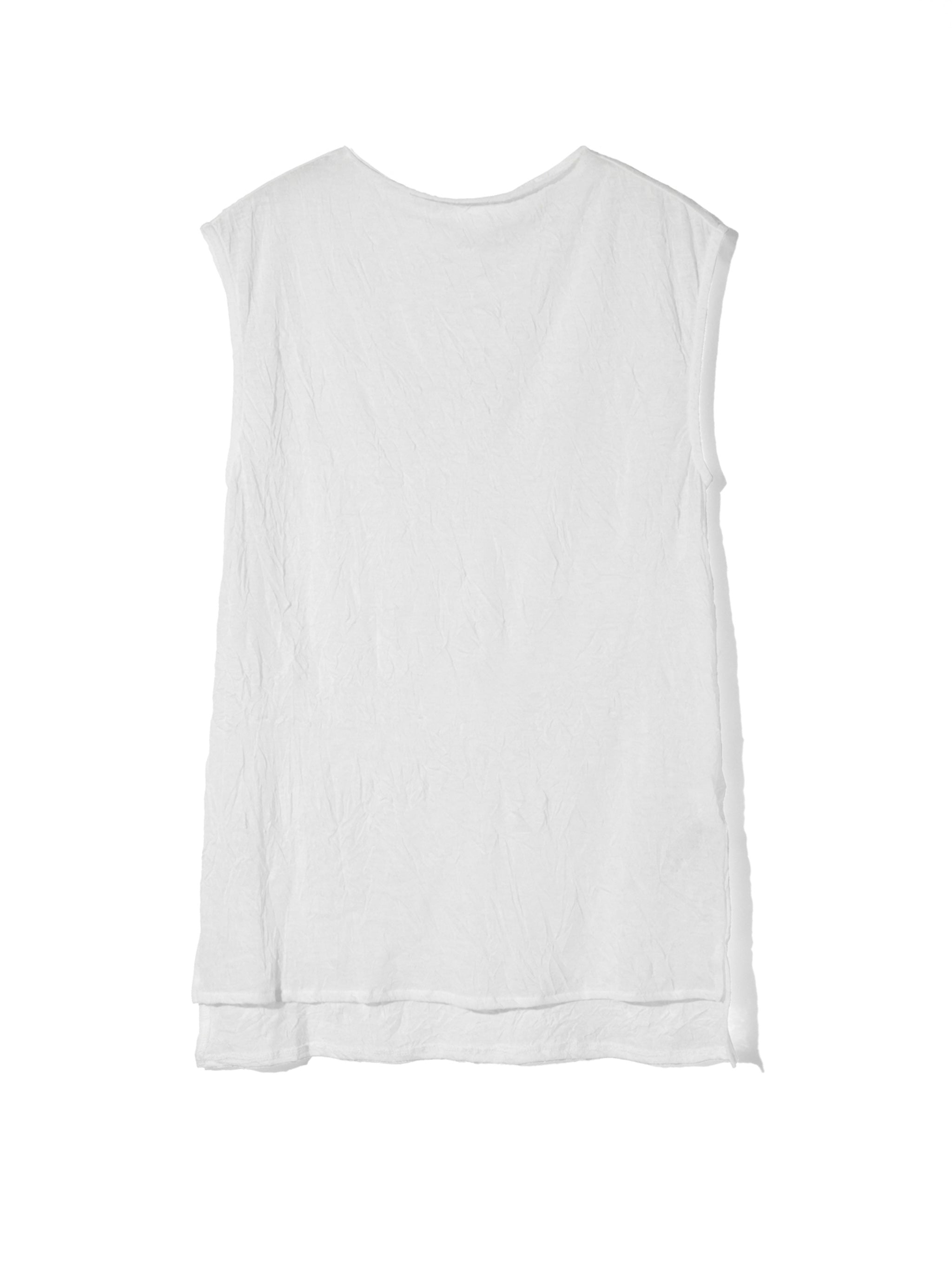 see-through high neck sleeveless inner