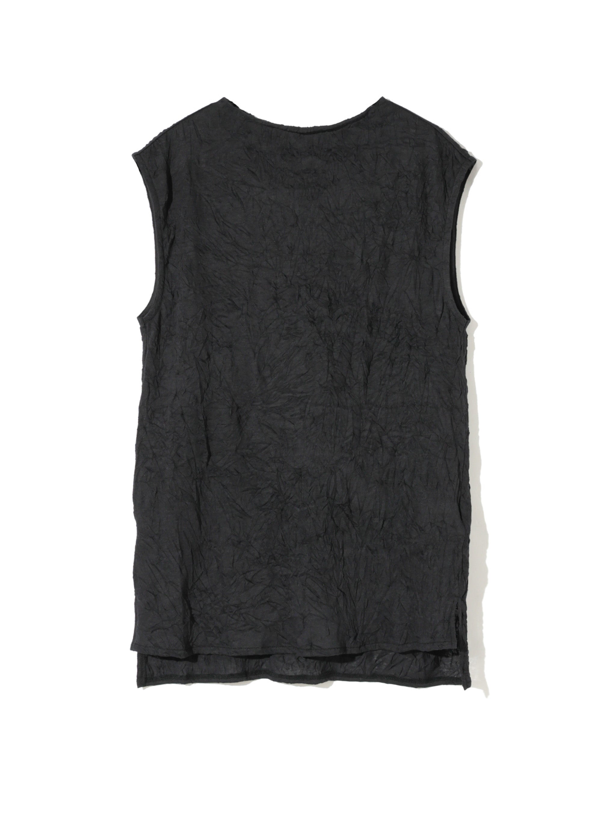 see-through high neck sleeveless inner