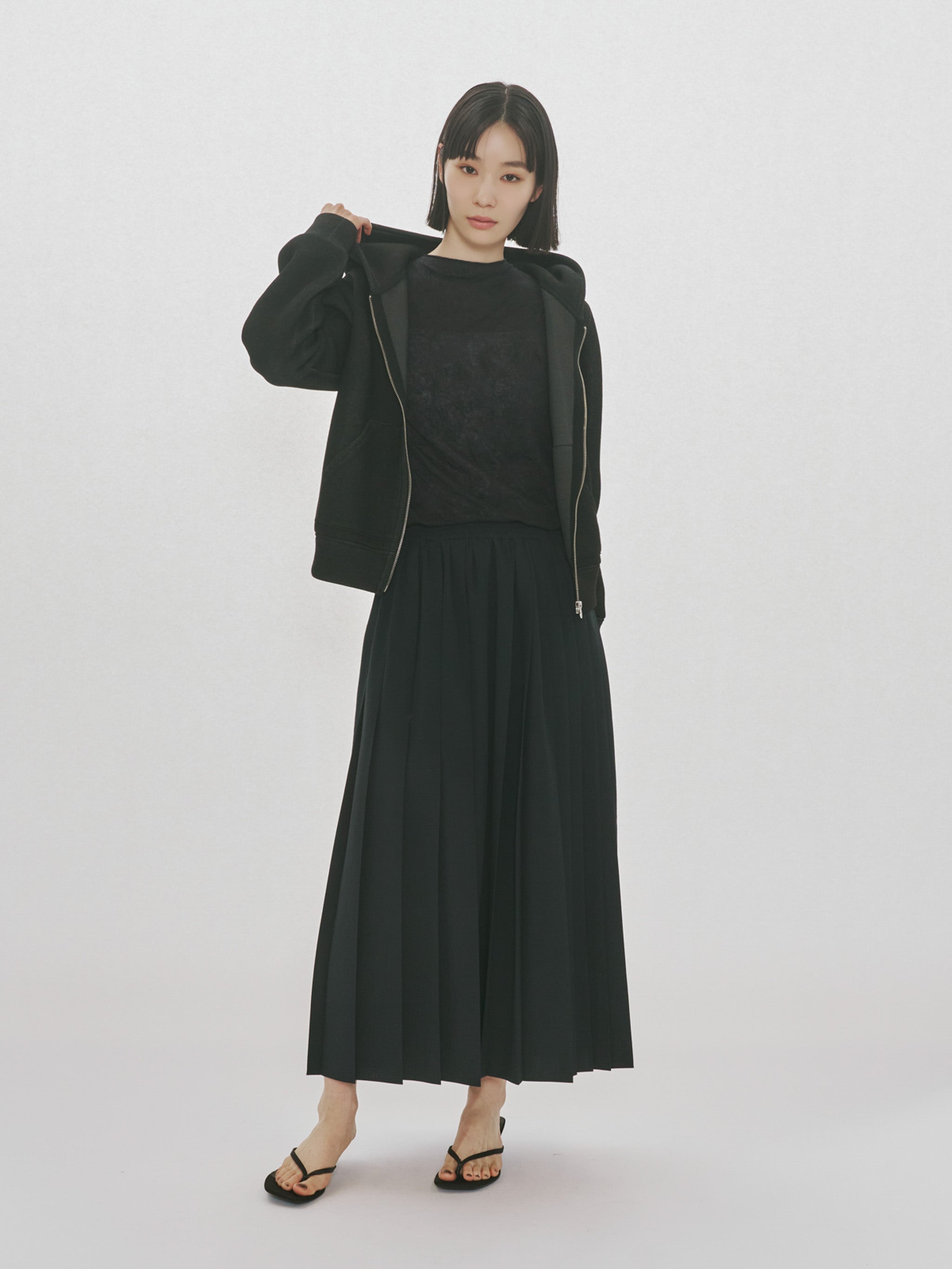 see-through high neck sleeveless inner