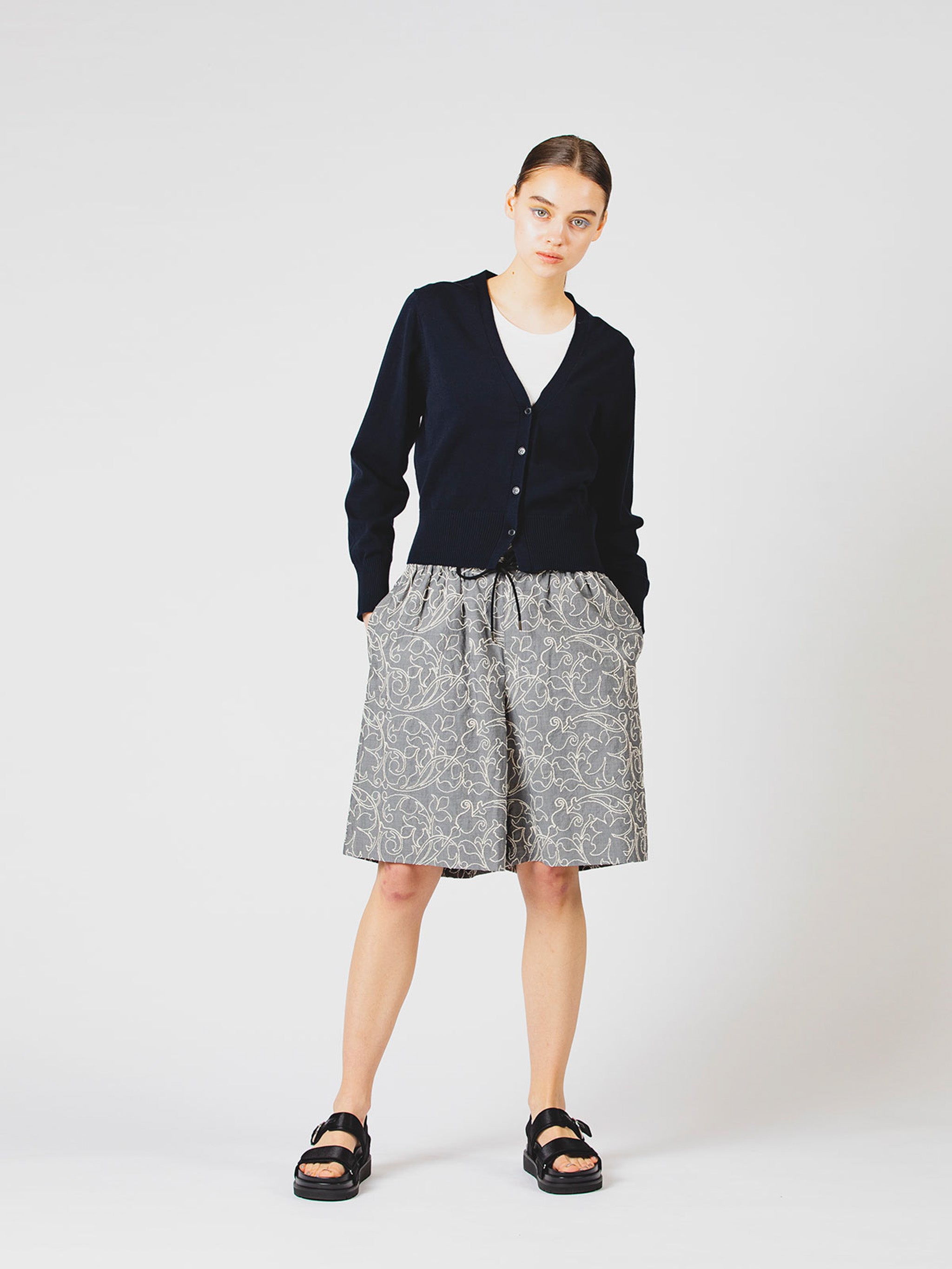 V neck short cardigan【4-1055】