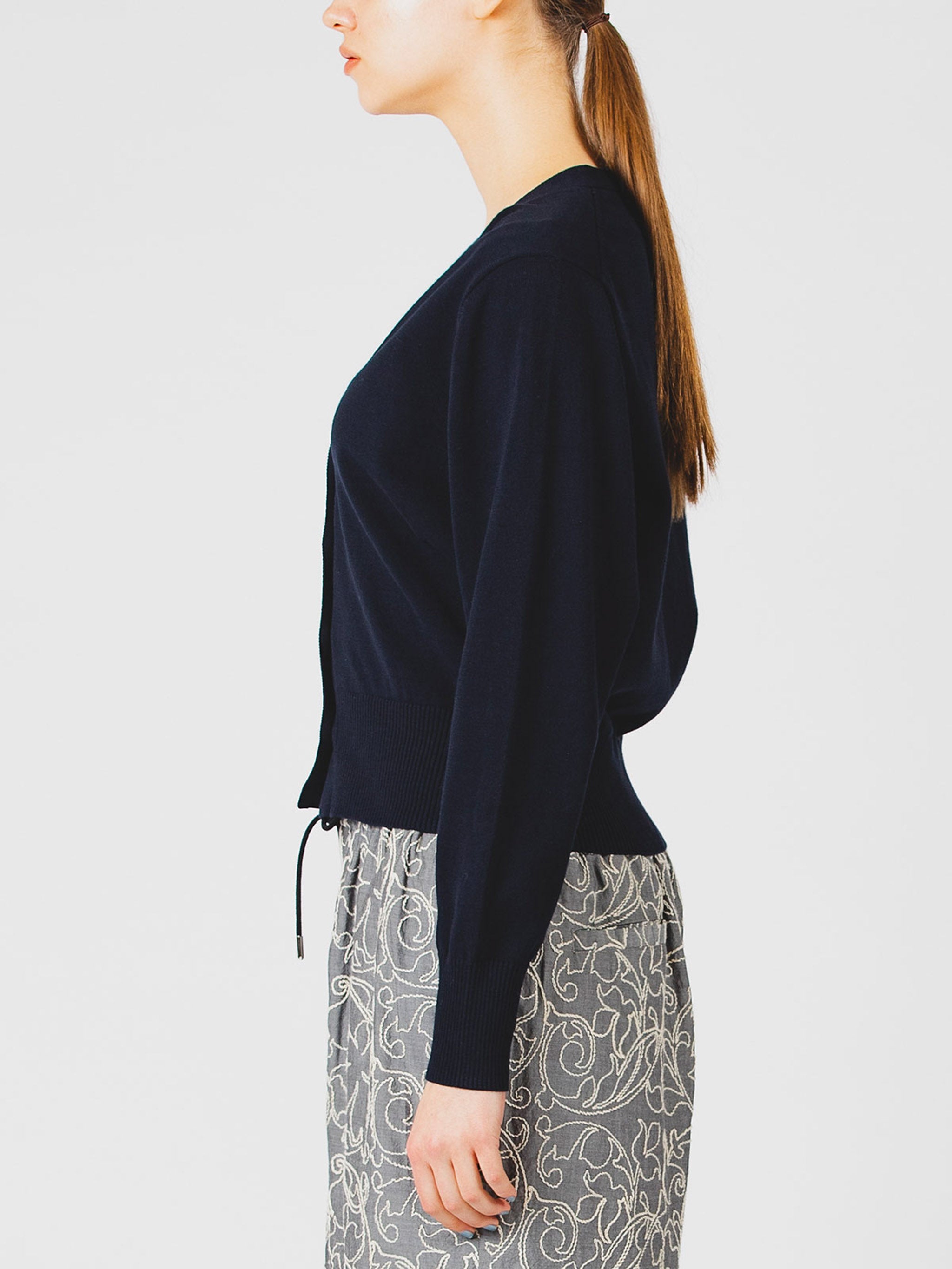V neck short cardigan【4-1055】