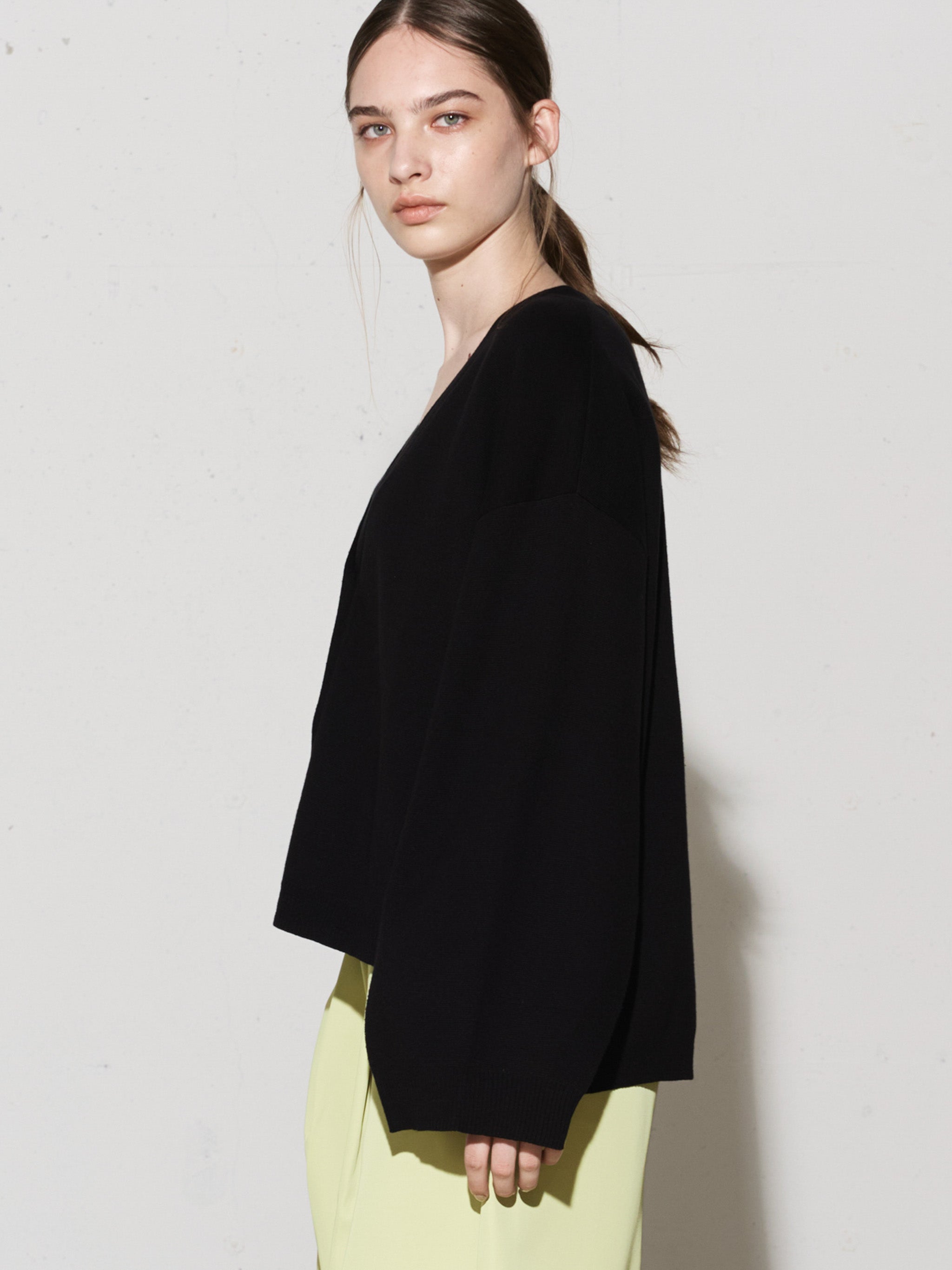 slit sleeve knit cardigan