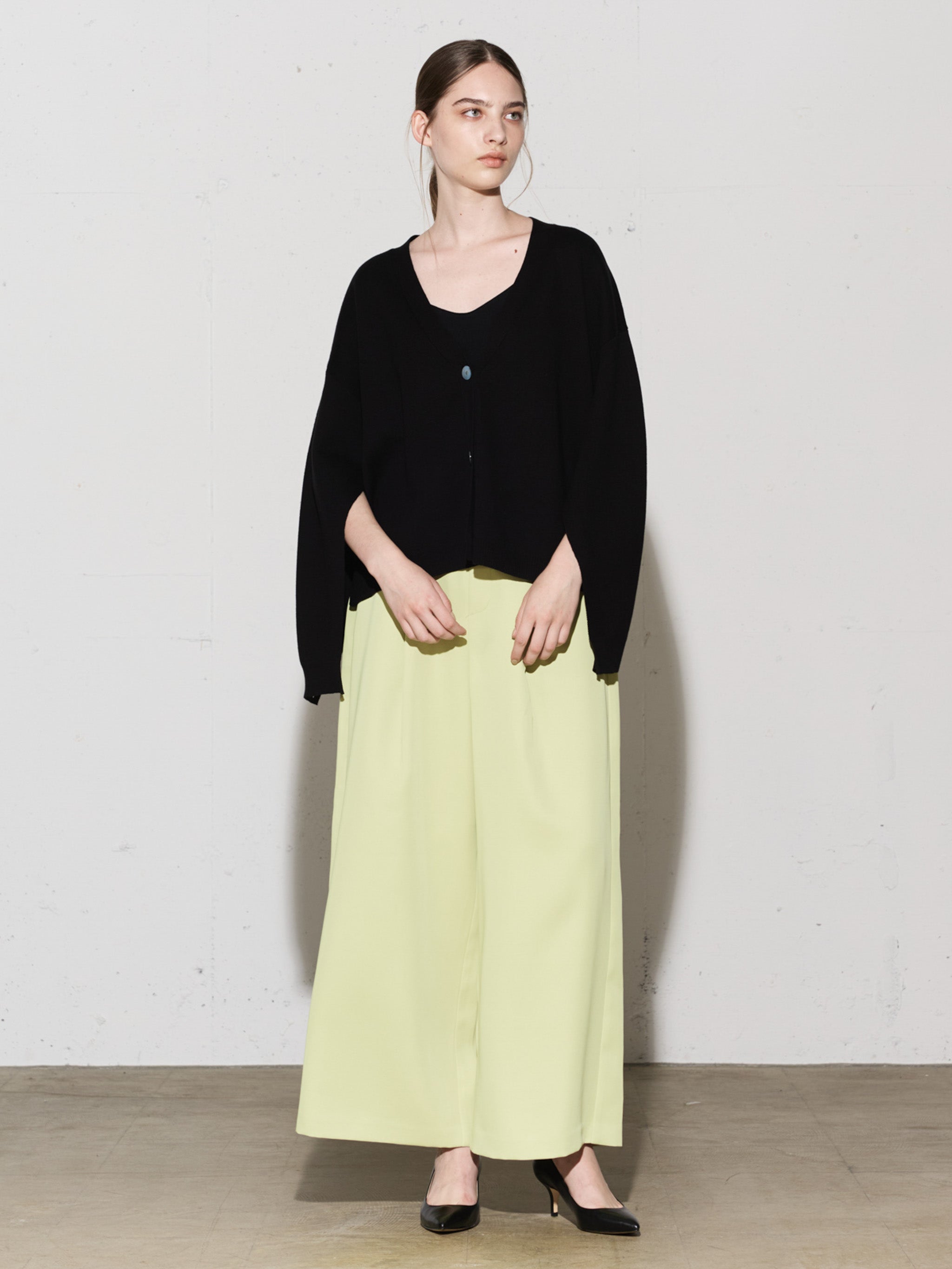 slit sleeve knit cardigan