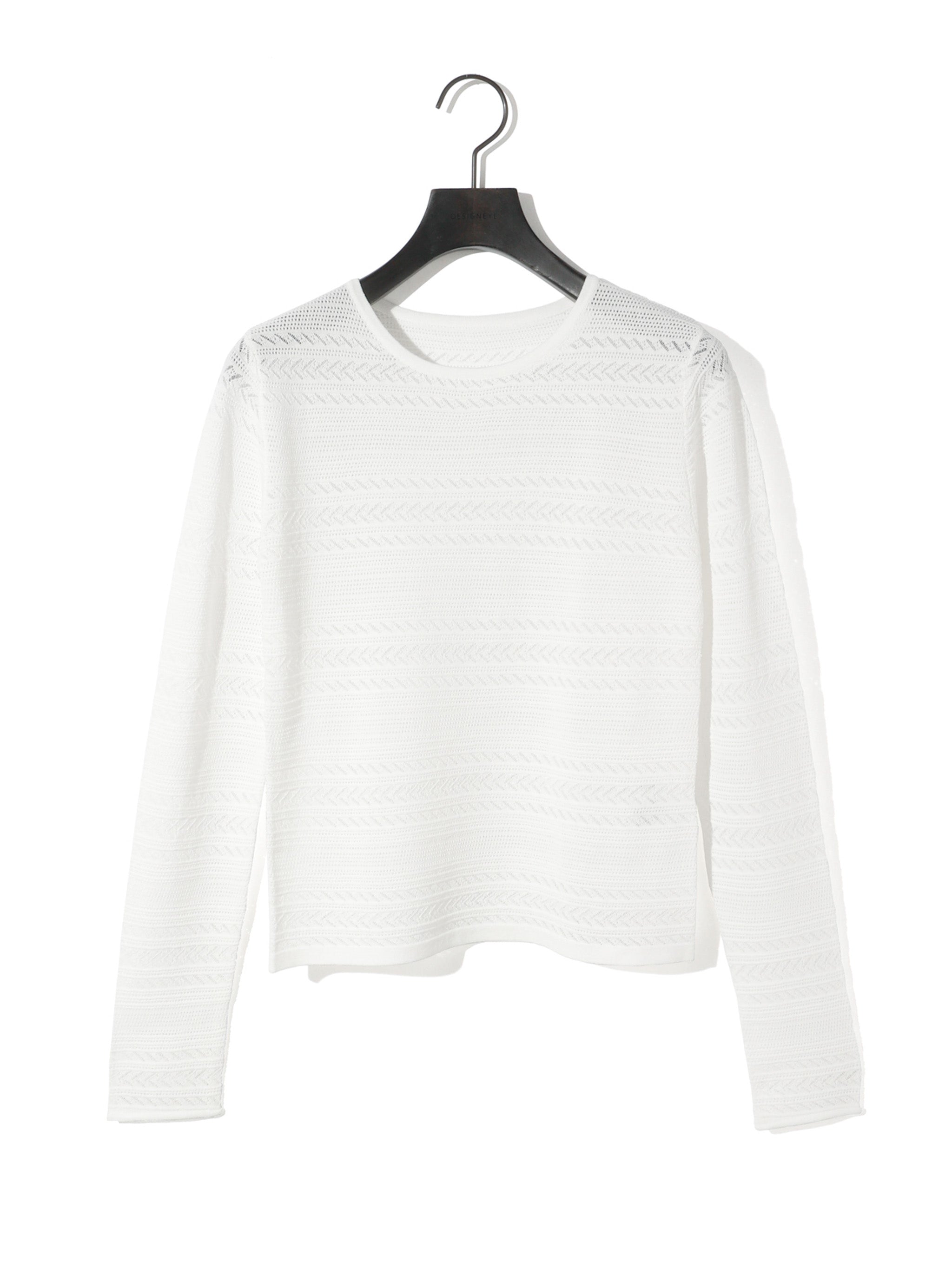 lace knit tight pullover