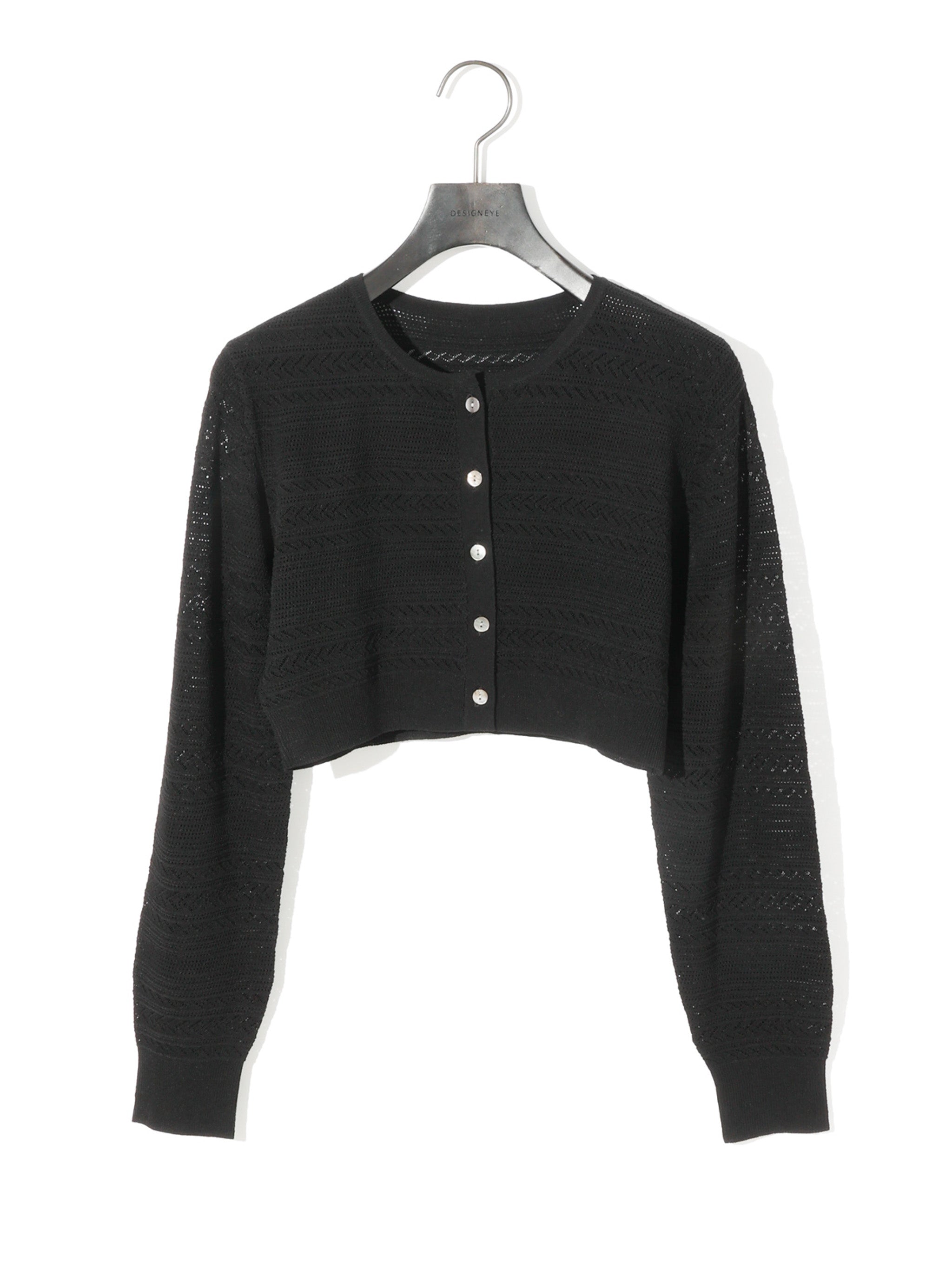 lace knit short cardigan