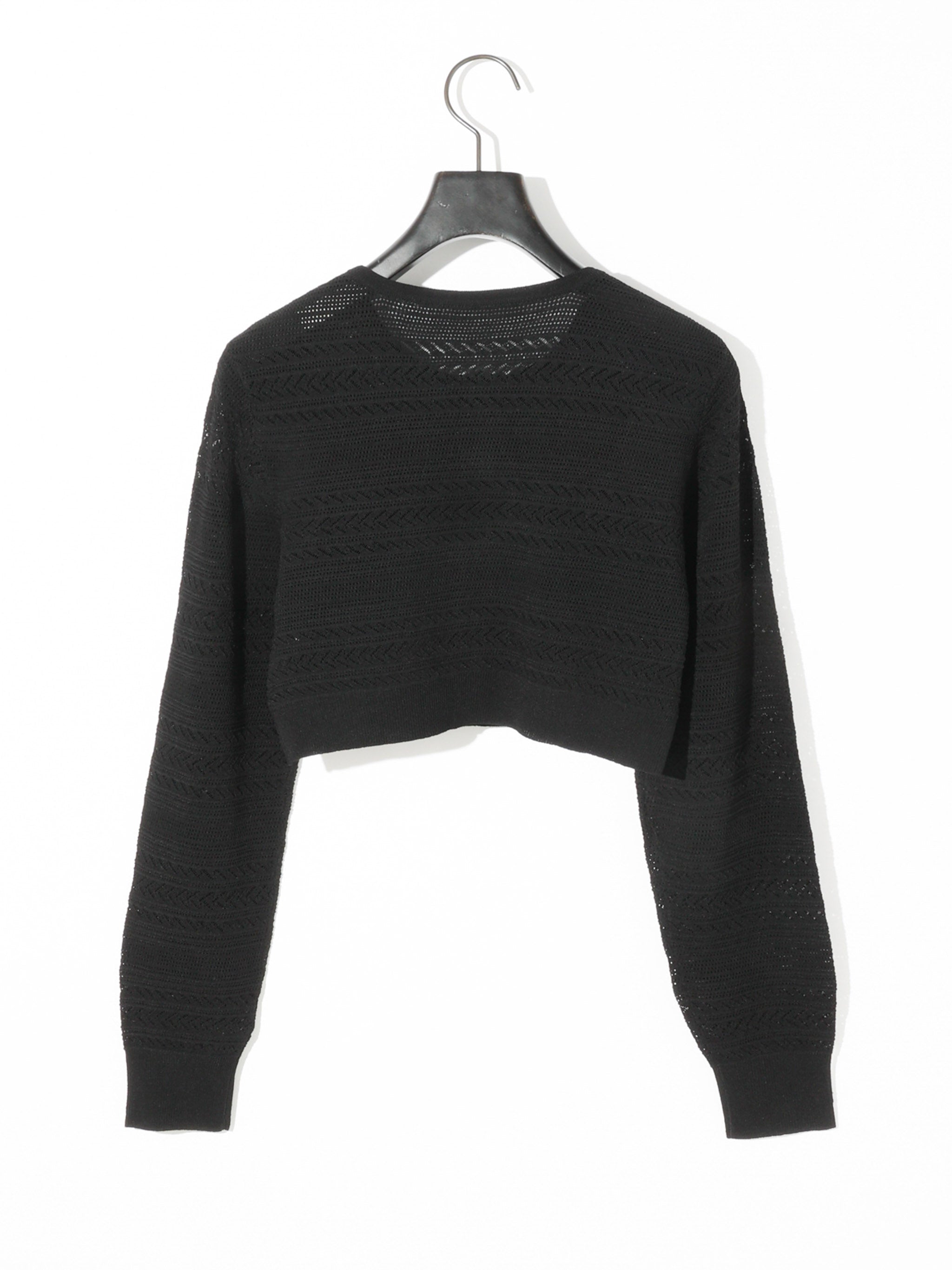 lace knit short cardigan