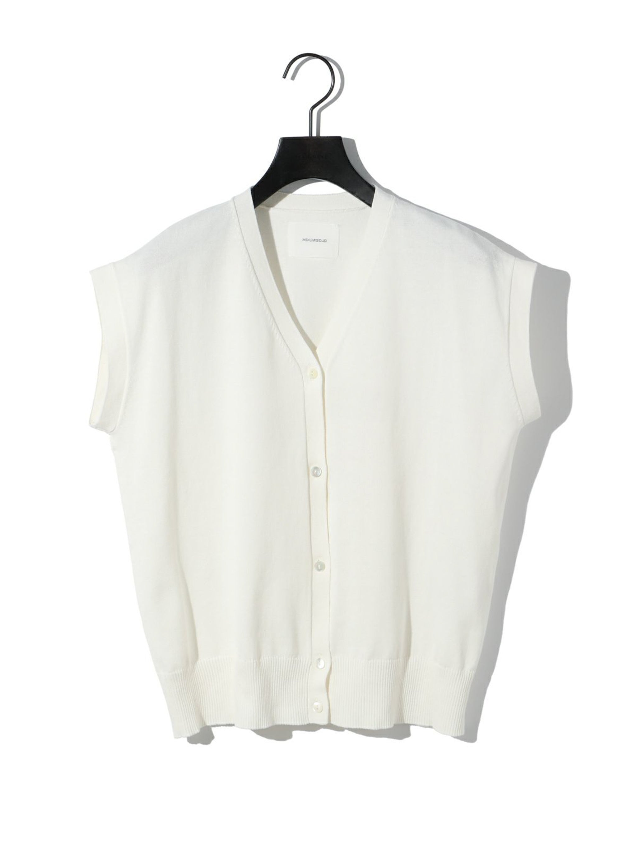 sleeveless v neck cardigan[A]