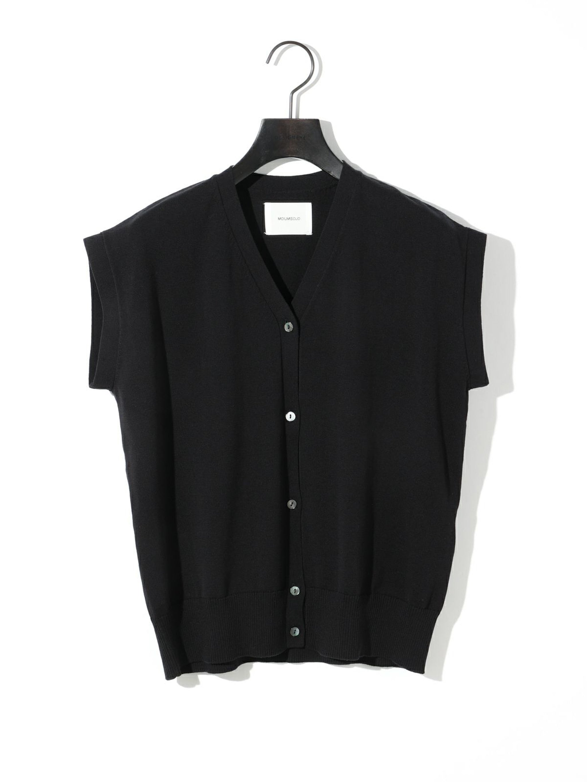 sleeveless v neck cardigan[A]