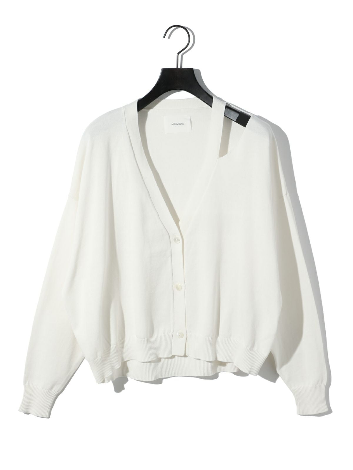 cut out neck wide cardigan[A]