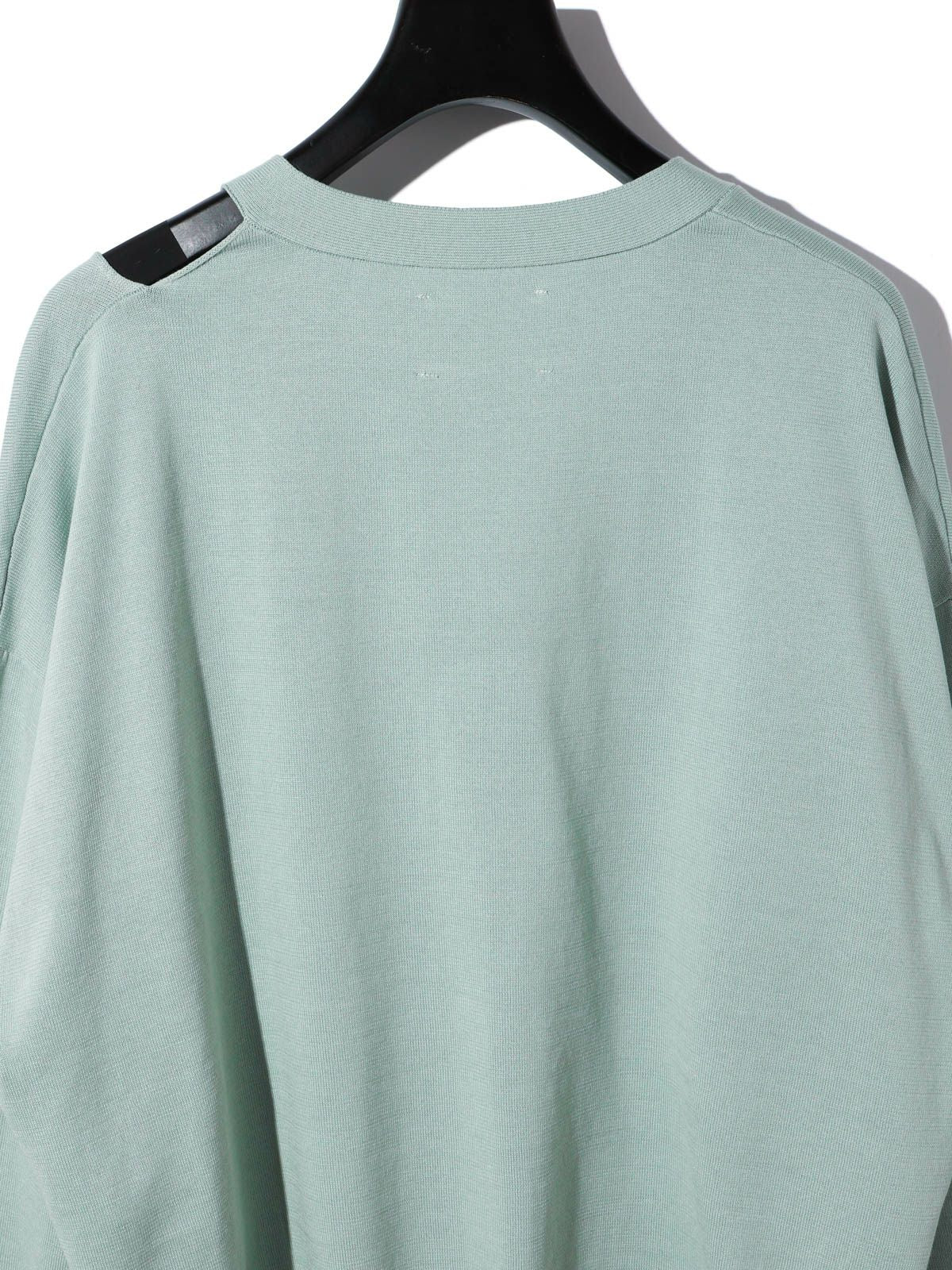 cut out neck wide cardigan[A]