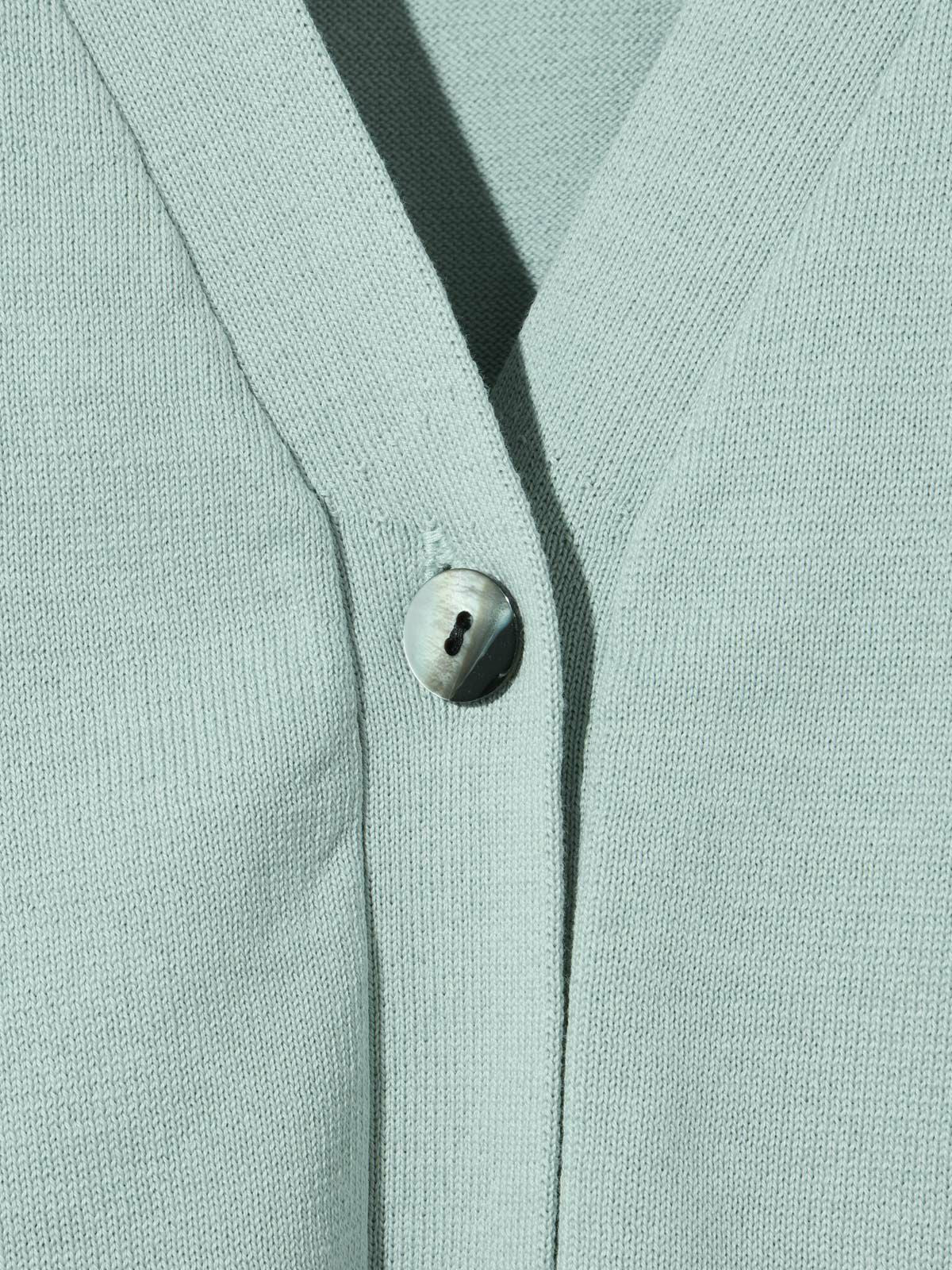 cut out neck wide cardigan[A]