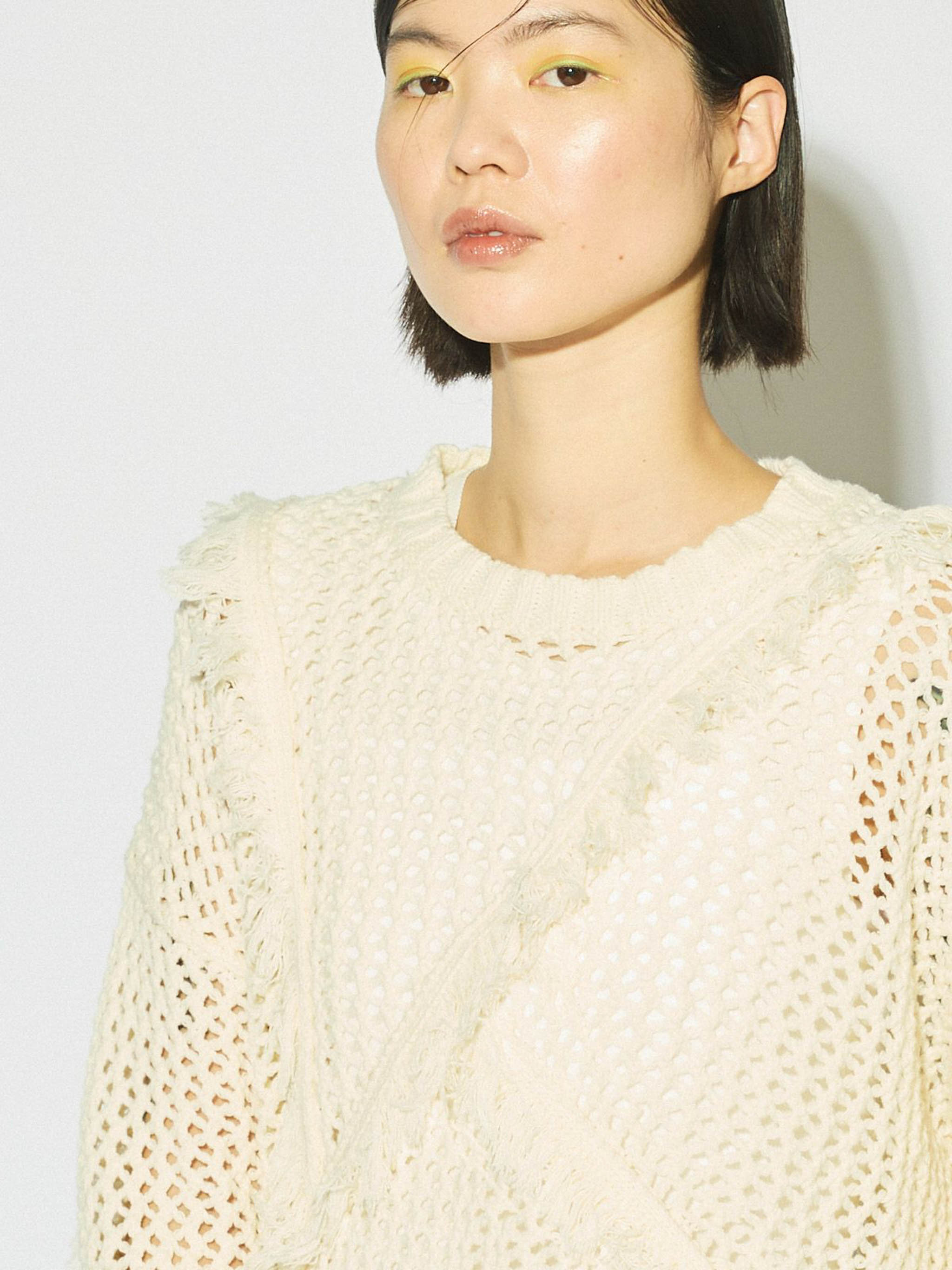 fringe mesh pullover[A]