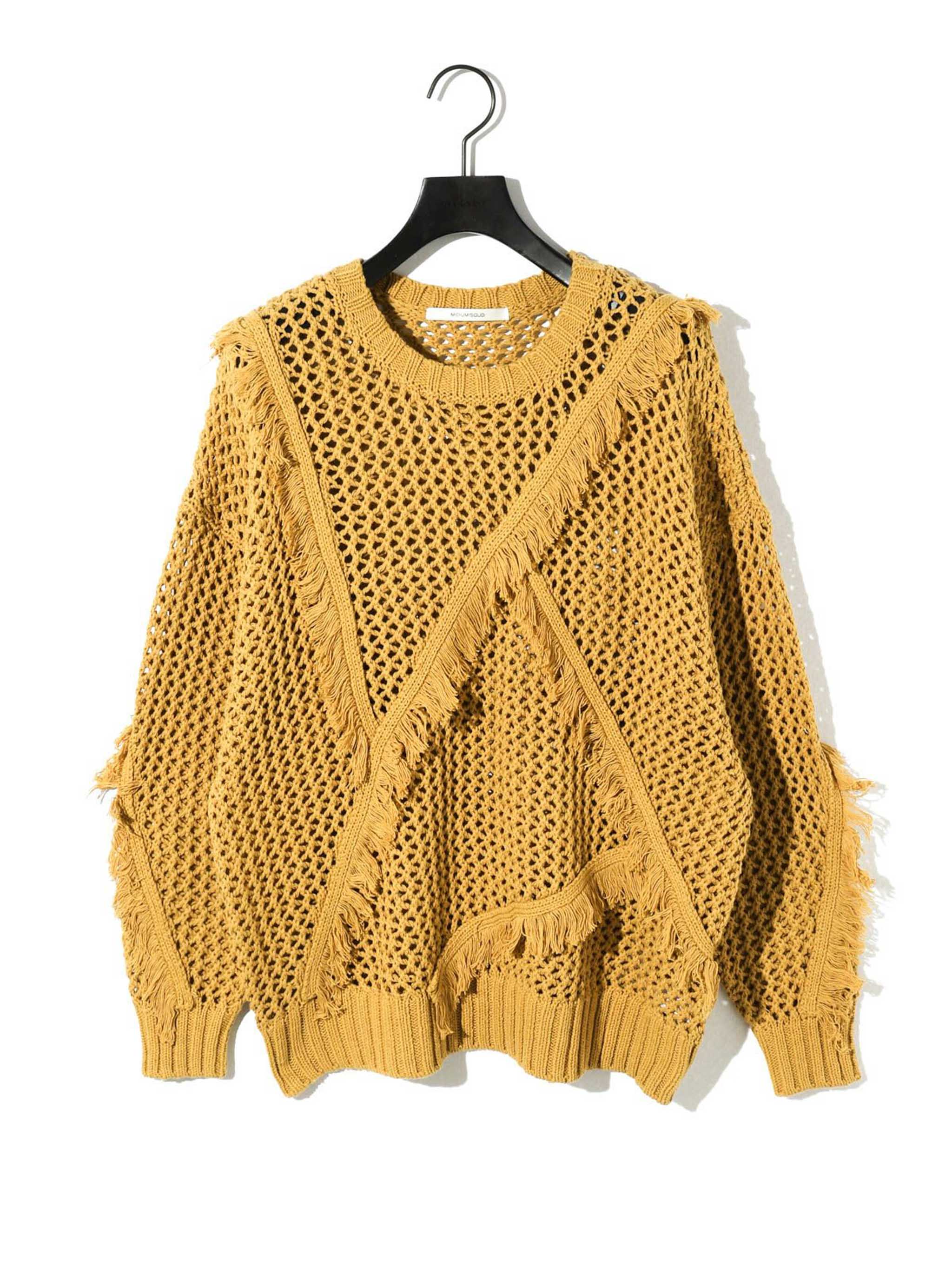 fringe mesh pullover[A]