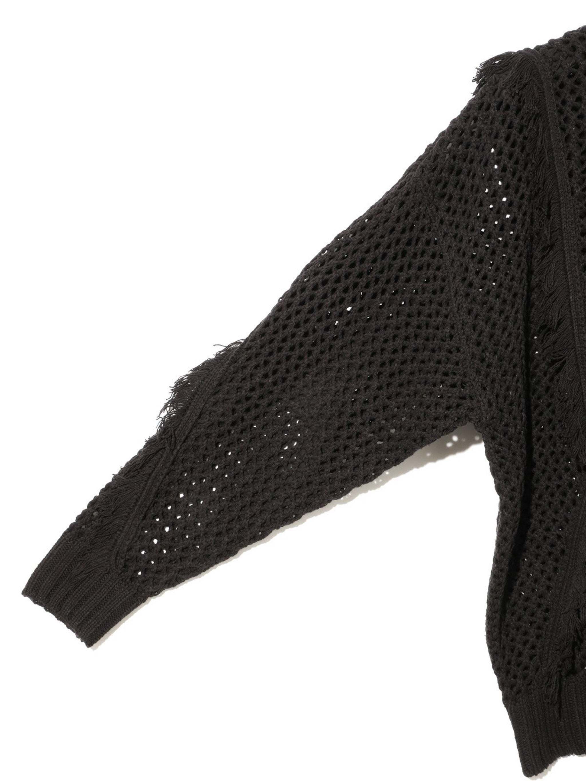 fringe mesh pullover[A]