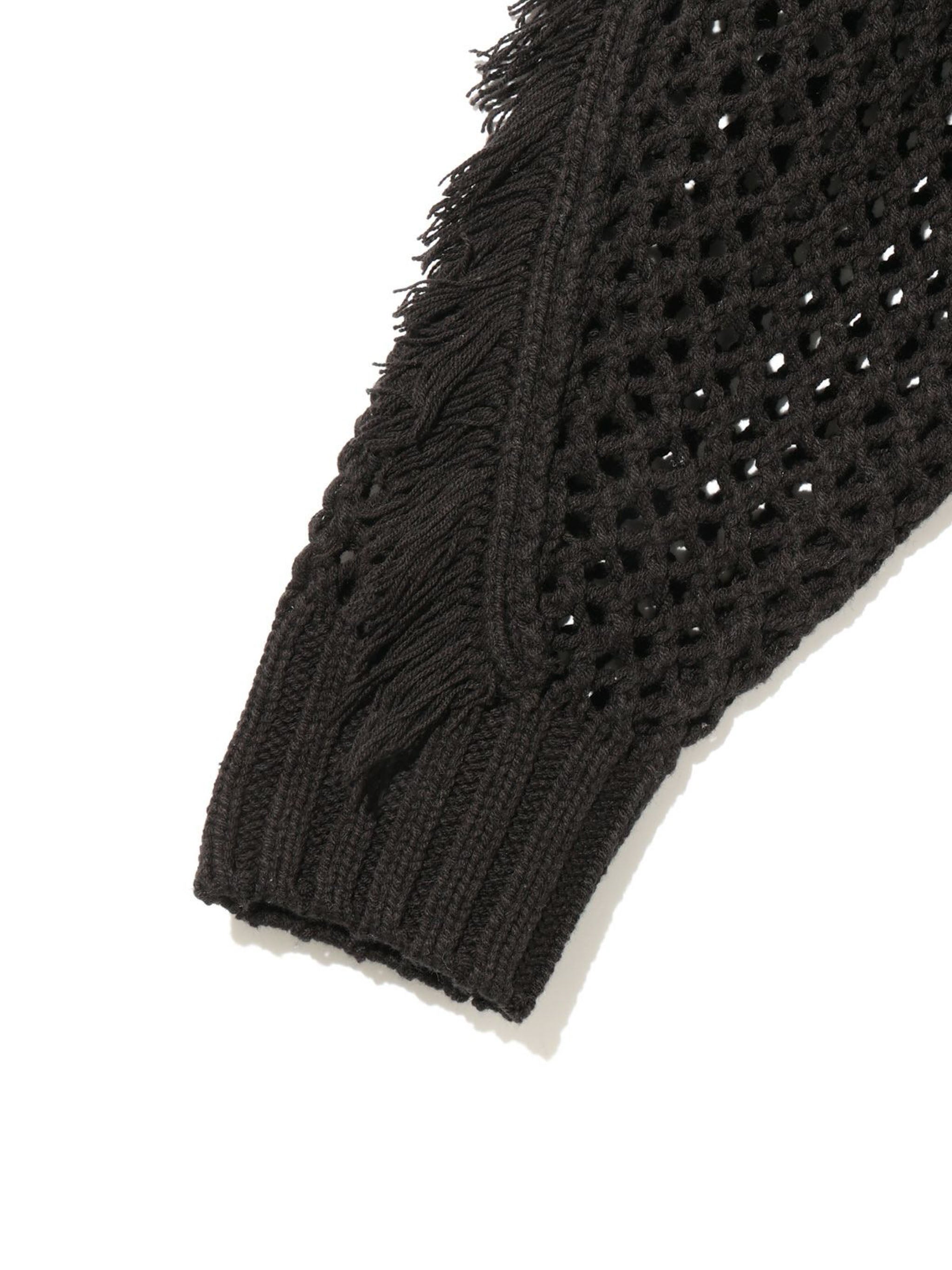 fringe mesh pullover[A]