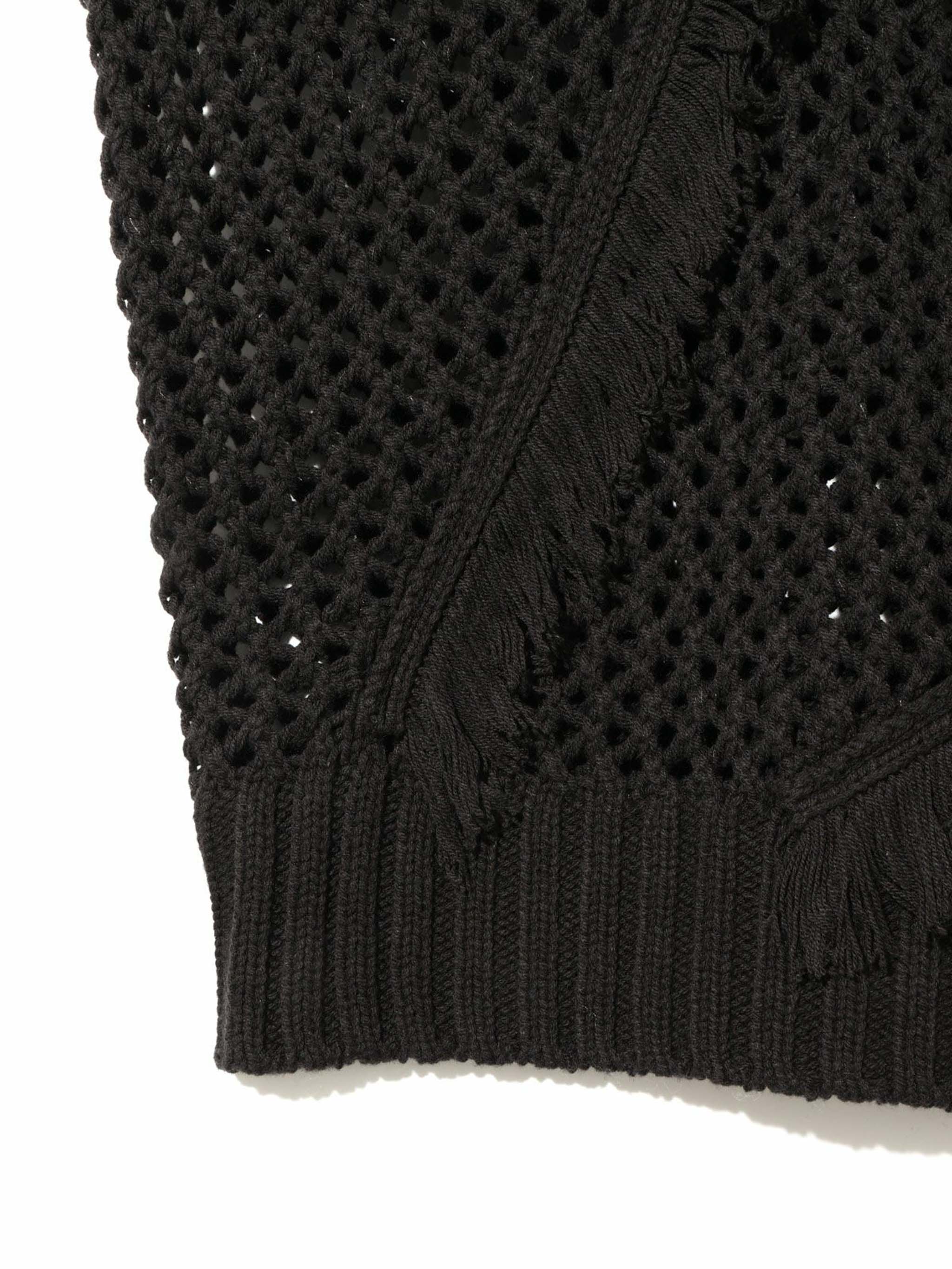 fringe mesh pullover[A]