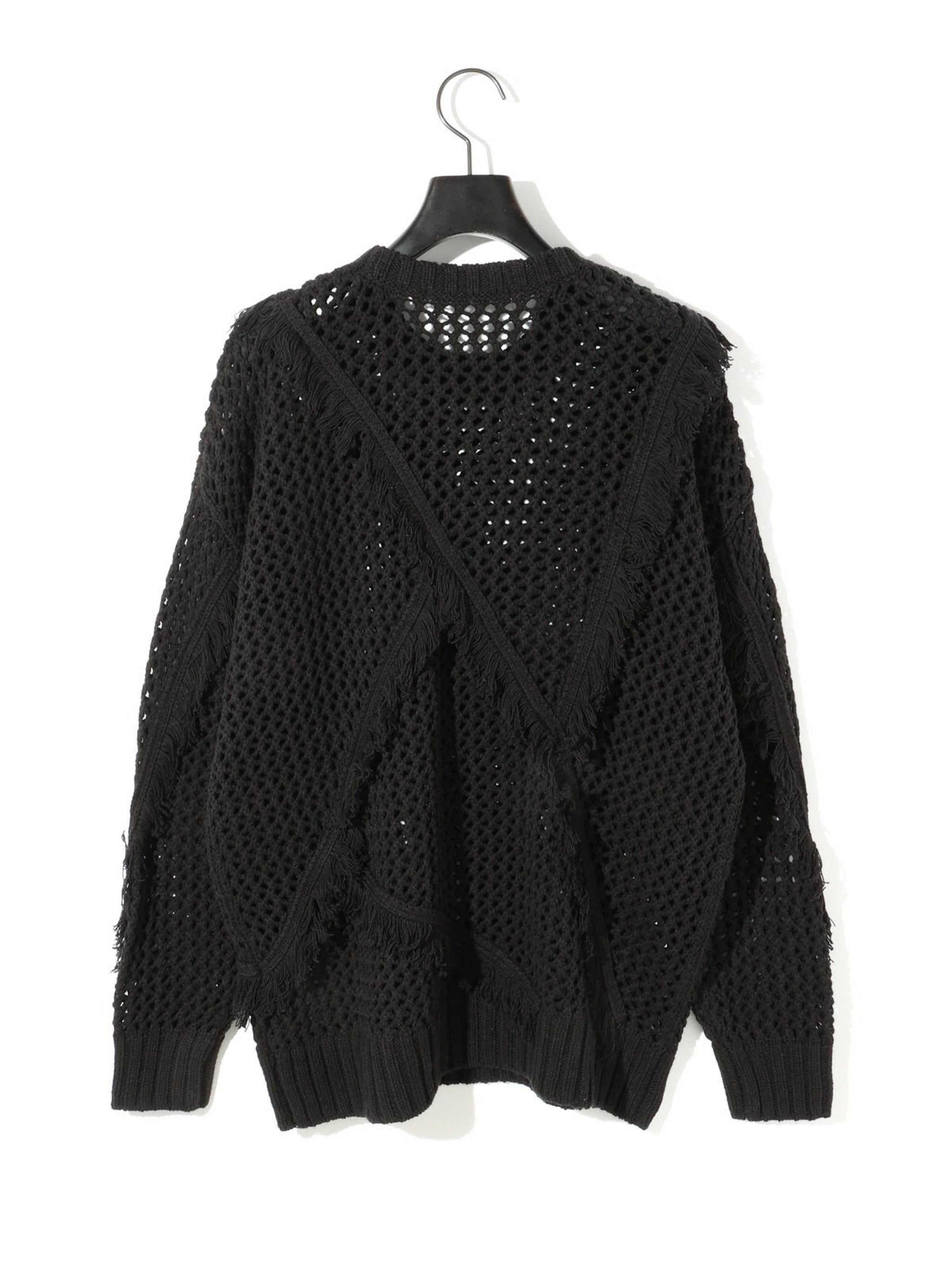 fringe mesh pullover[A]