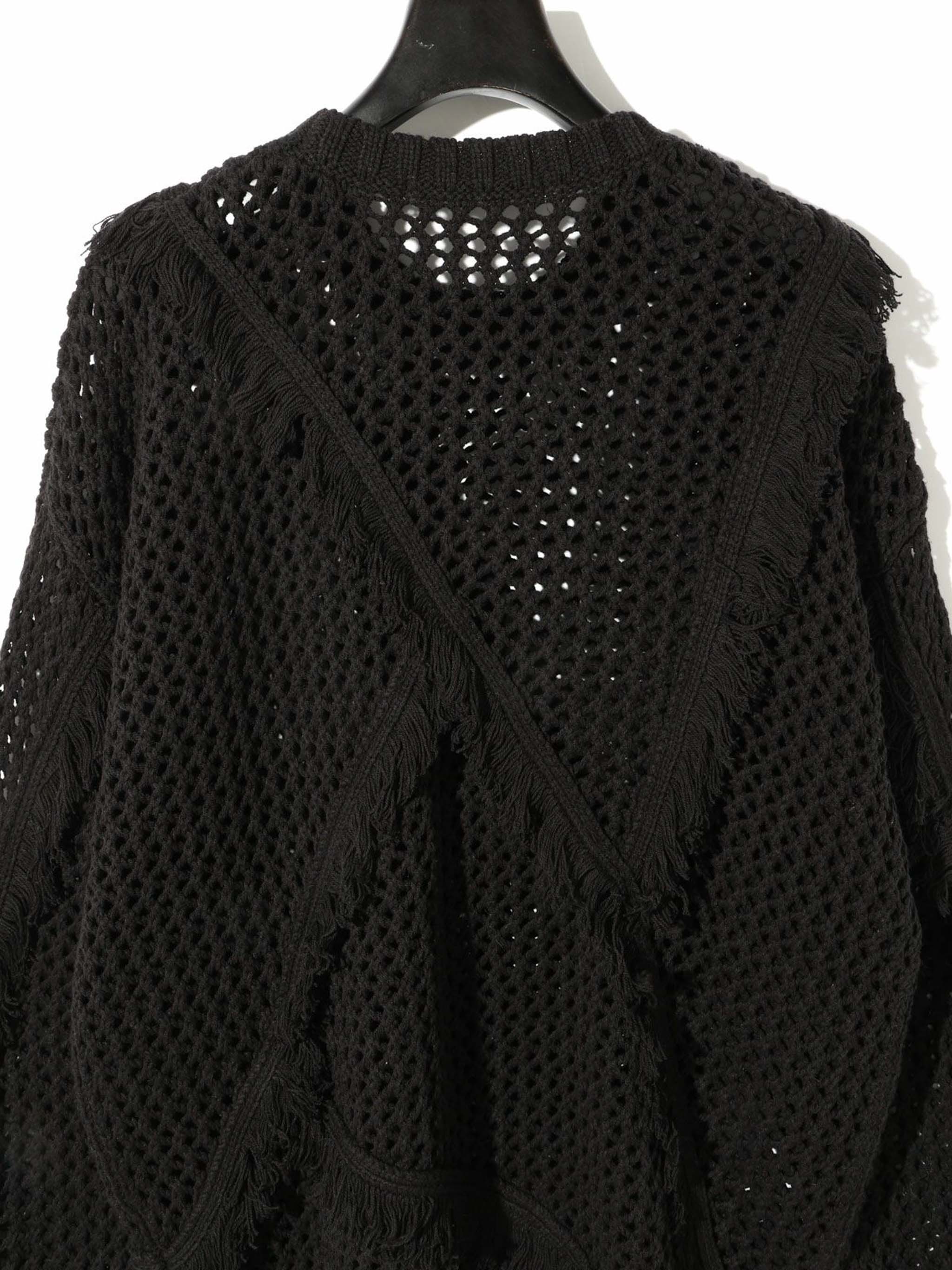 fringe mesh pullover[A]