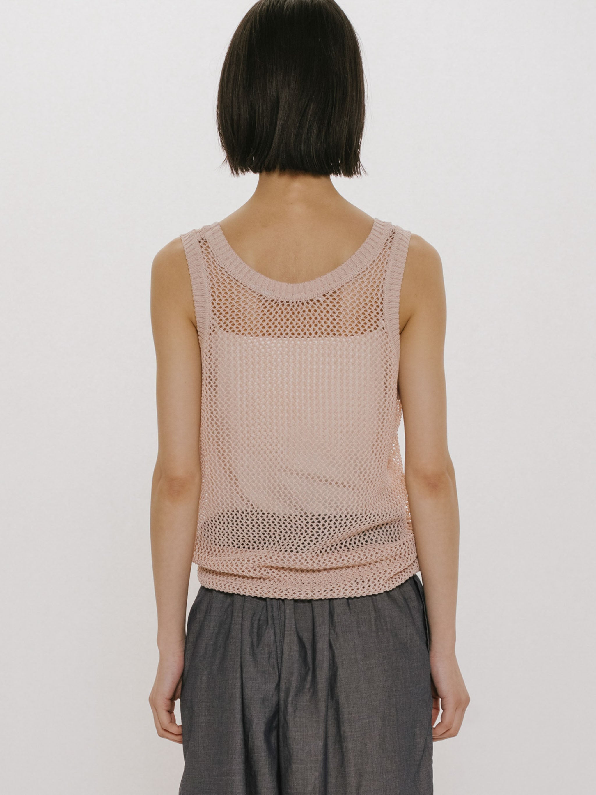mesh tank pullover