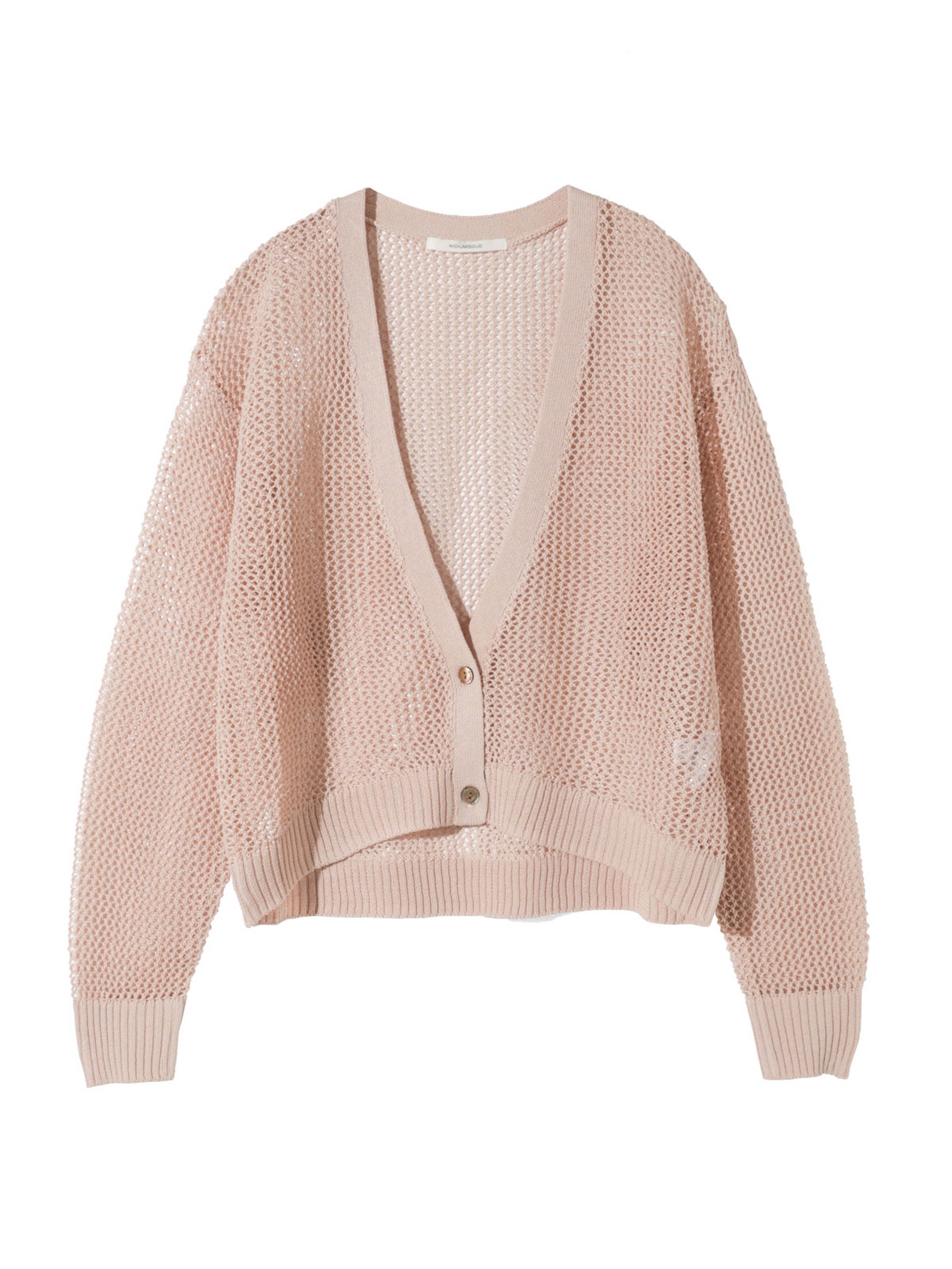 mesh short cardigan