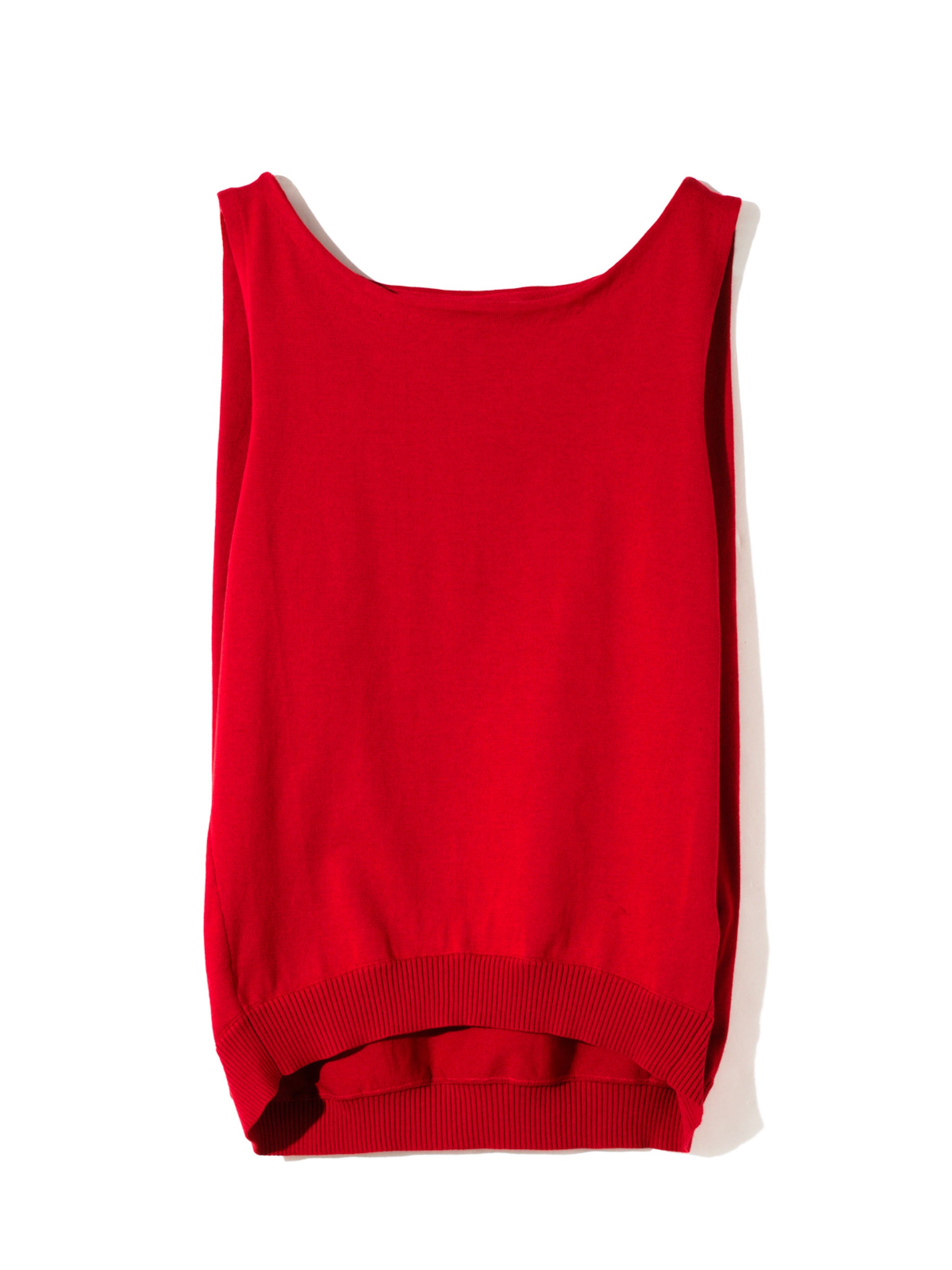 tuck no sleeve wide vest
