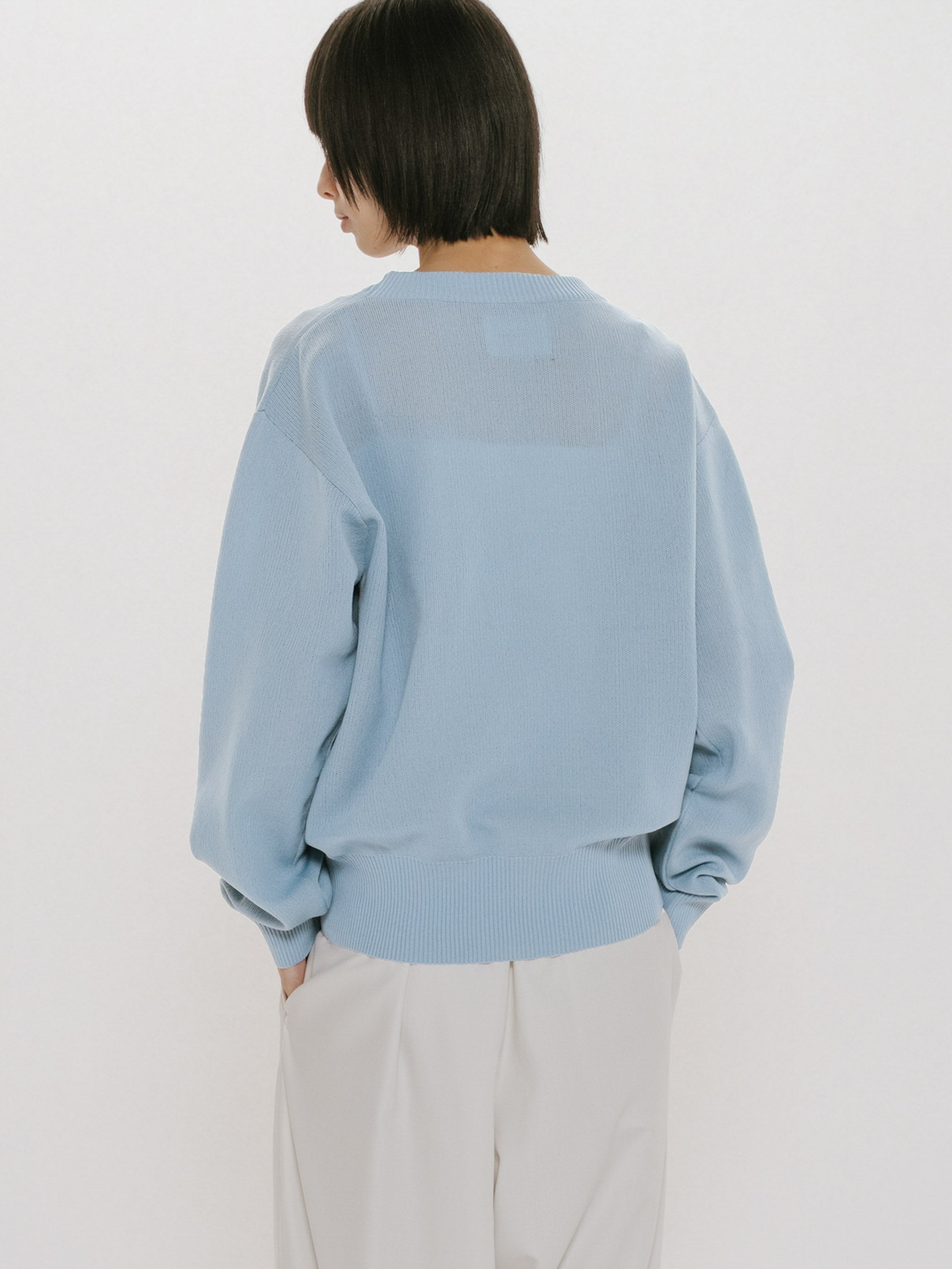 flower jacquard pullover