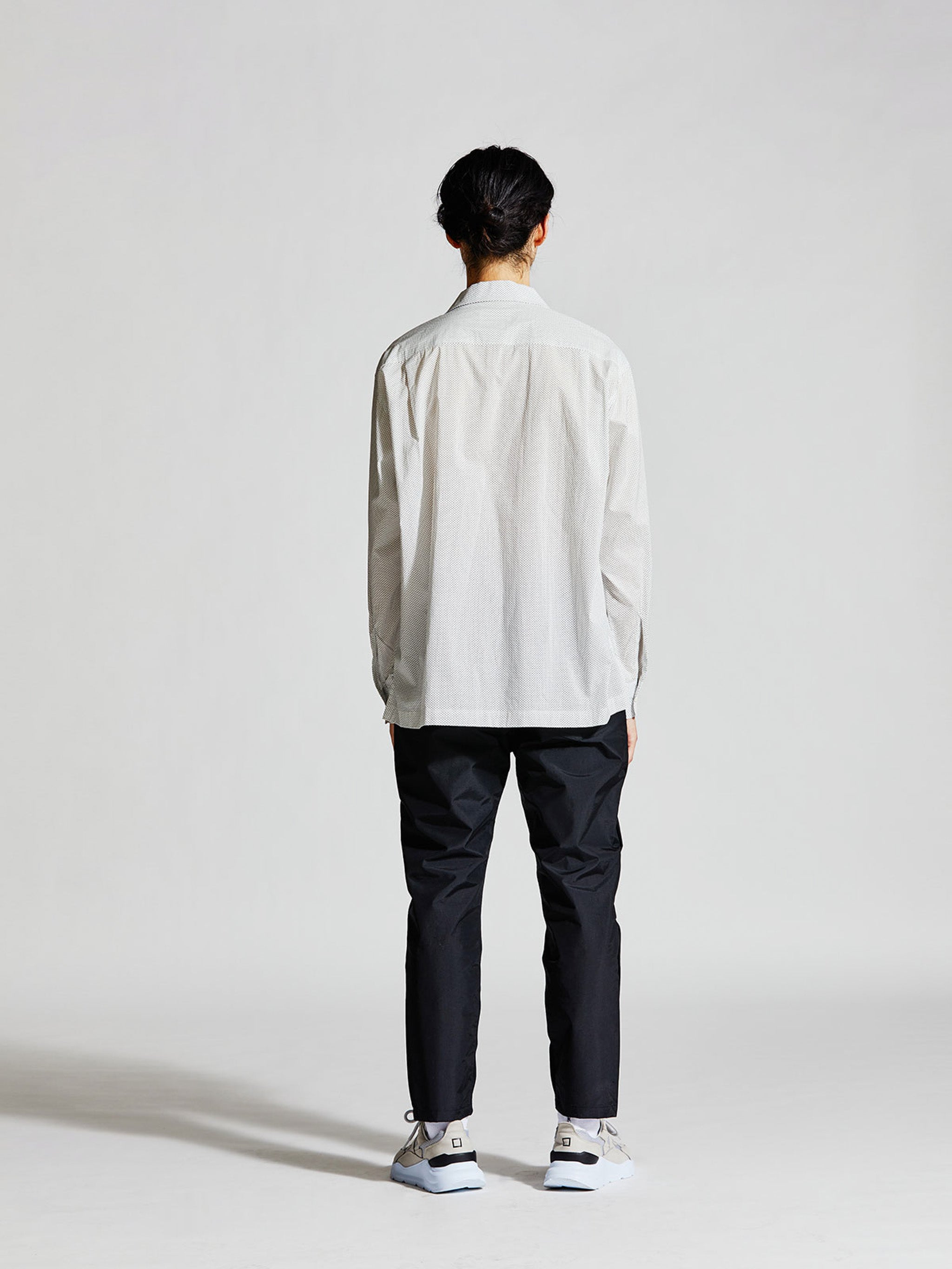 Men’s dot print open collar shirt【3-1129】