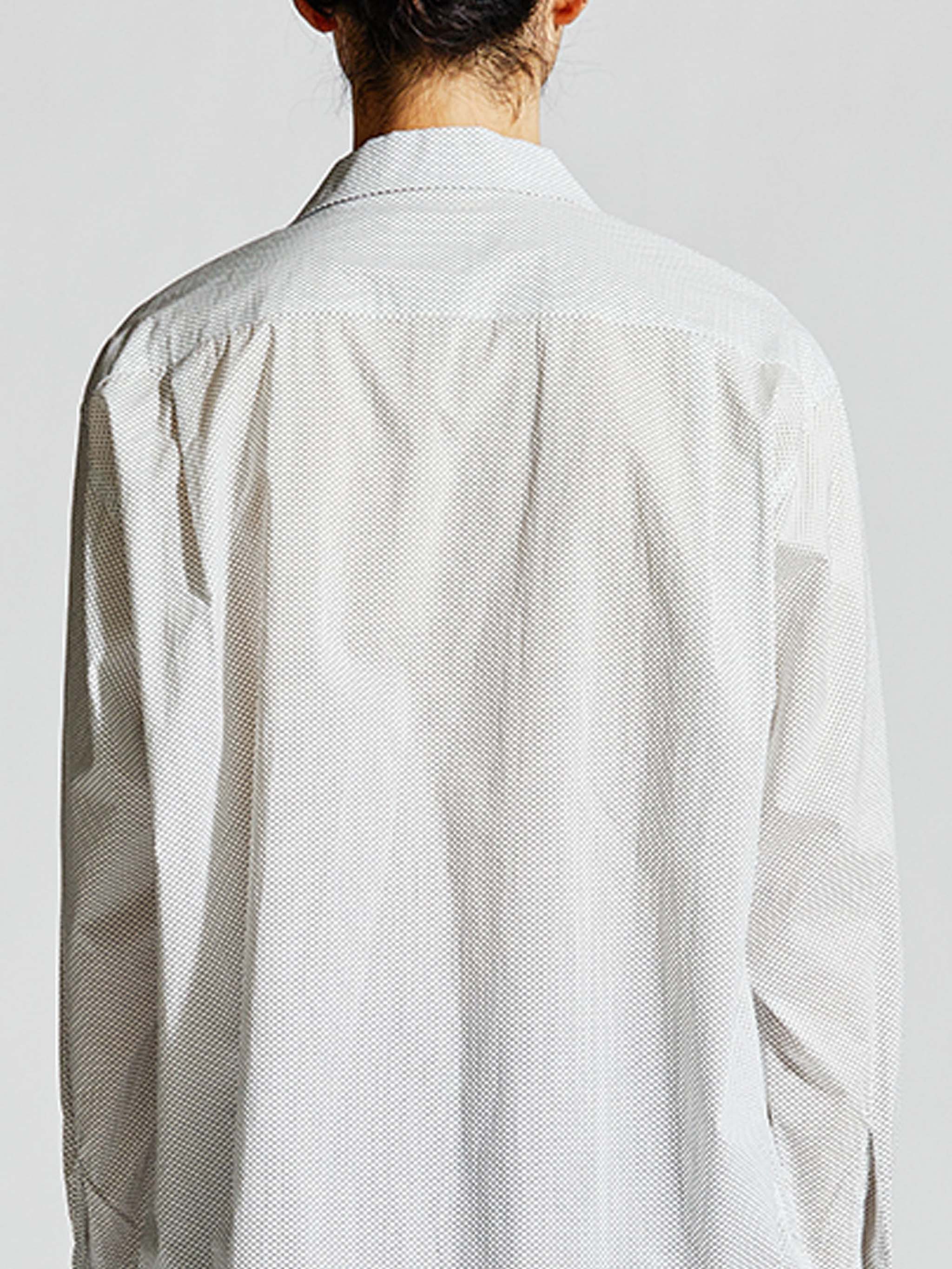 Men’s dot print open collar shirt【3-1129】