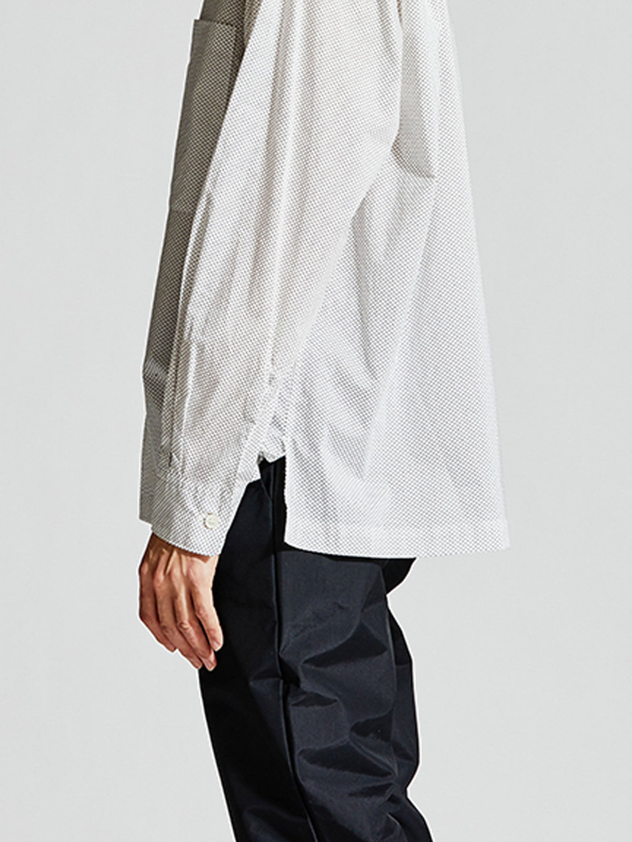 Men’s dot print open collar shirt【3-1129】