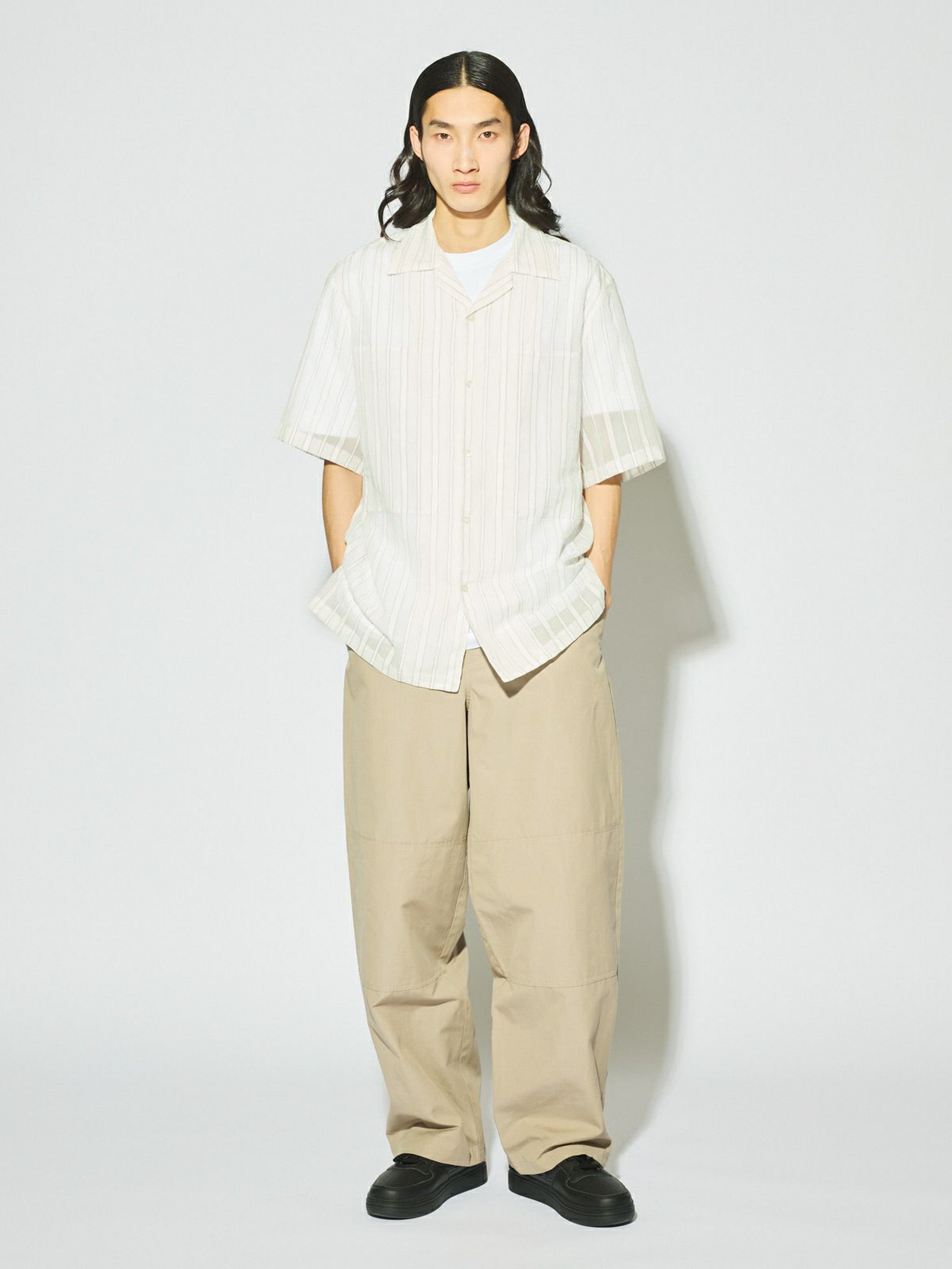 Men’s シアーストライプシャツ[A]